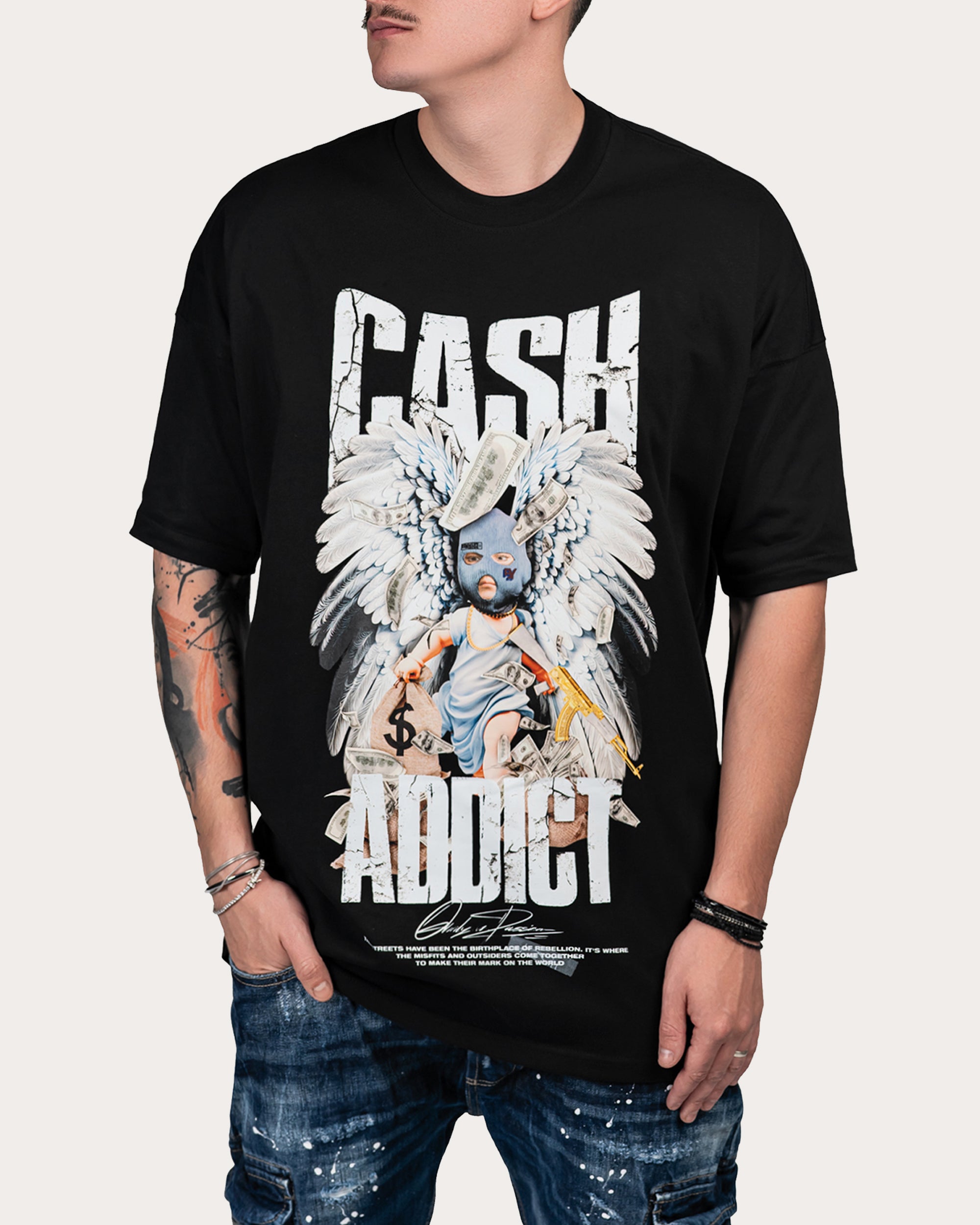 Cash addict t-shirt - T15040