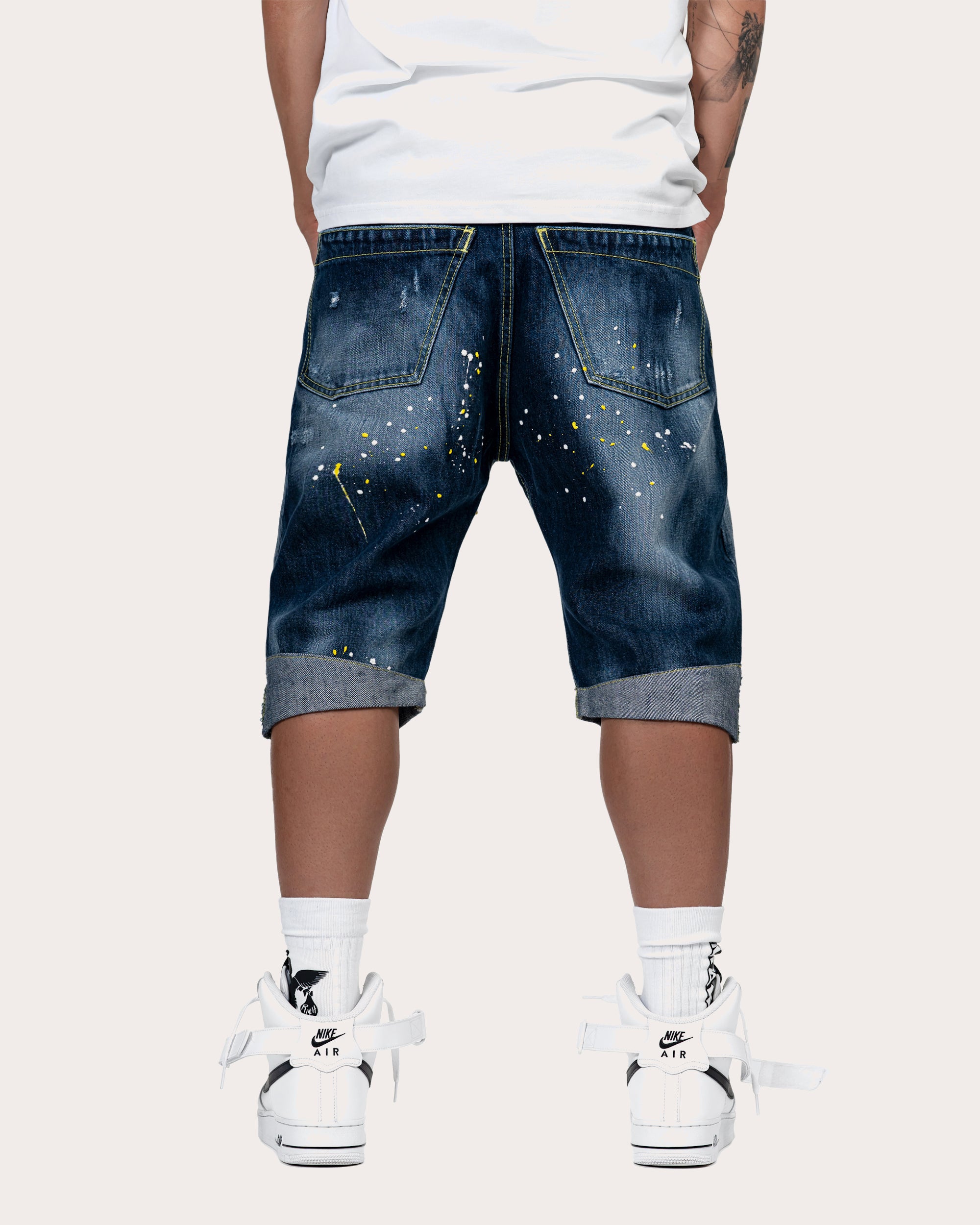 Paint Short Jeans - B13682