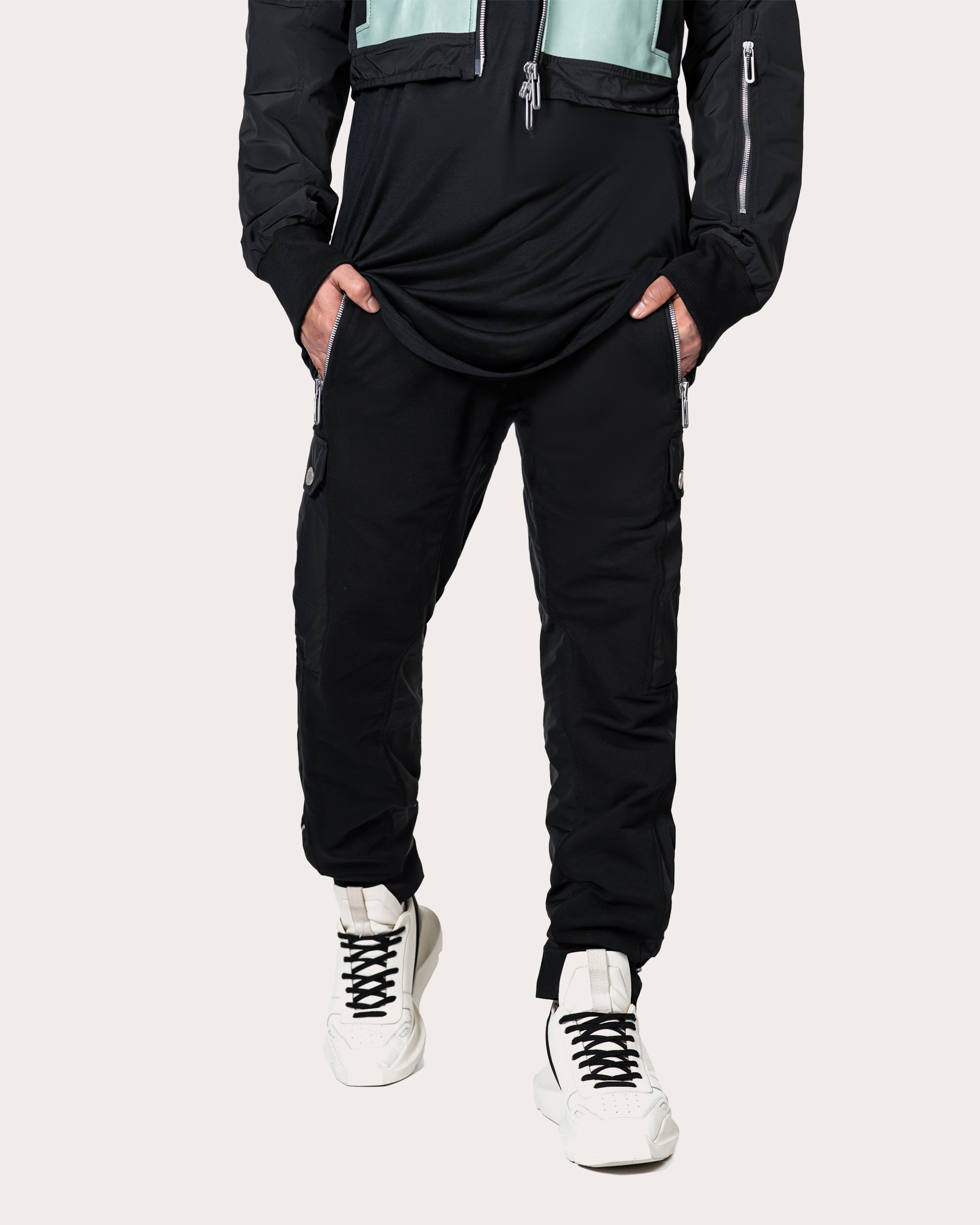 Zip cargo track pants - P12377