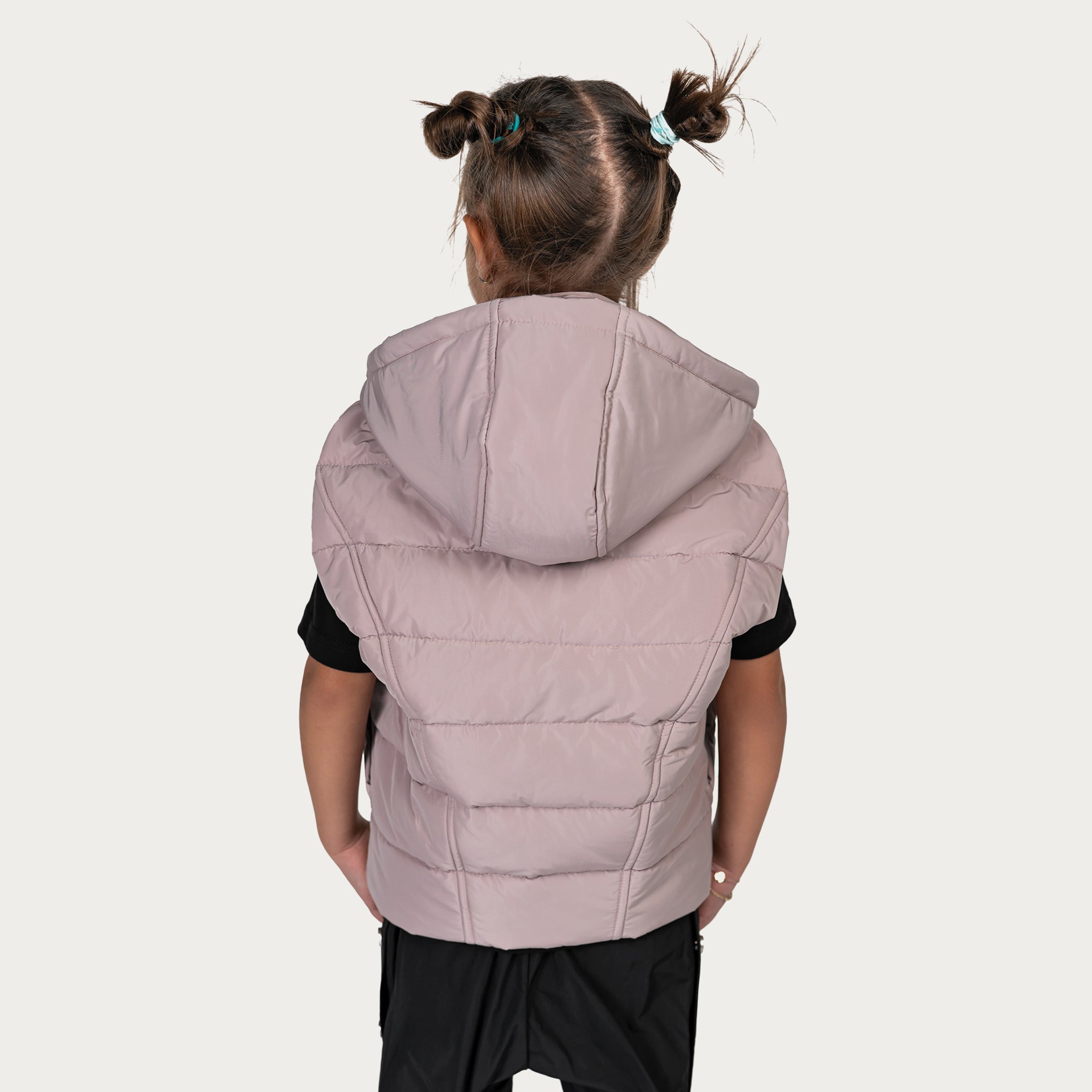 Stud hood vest - V33974