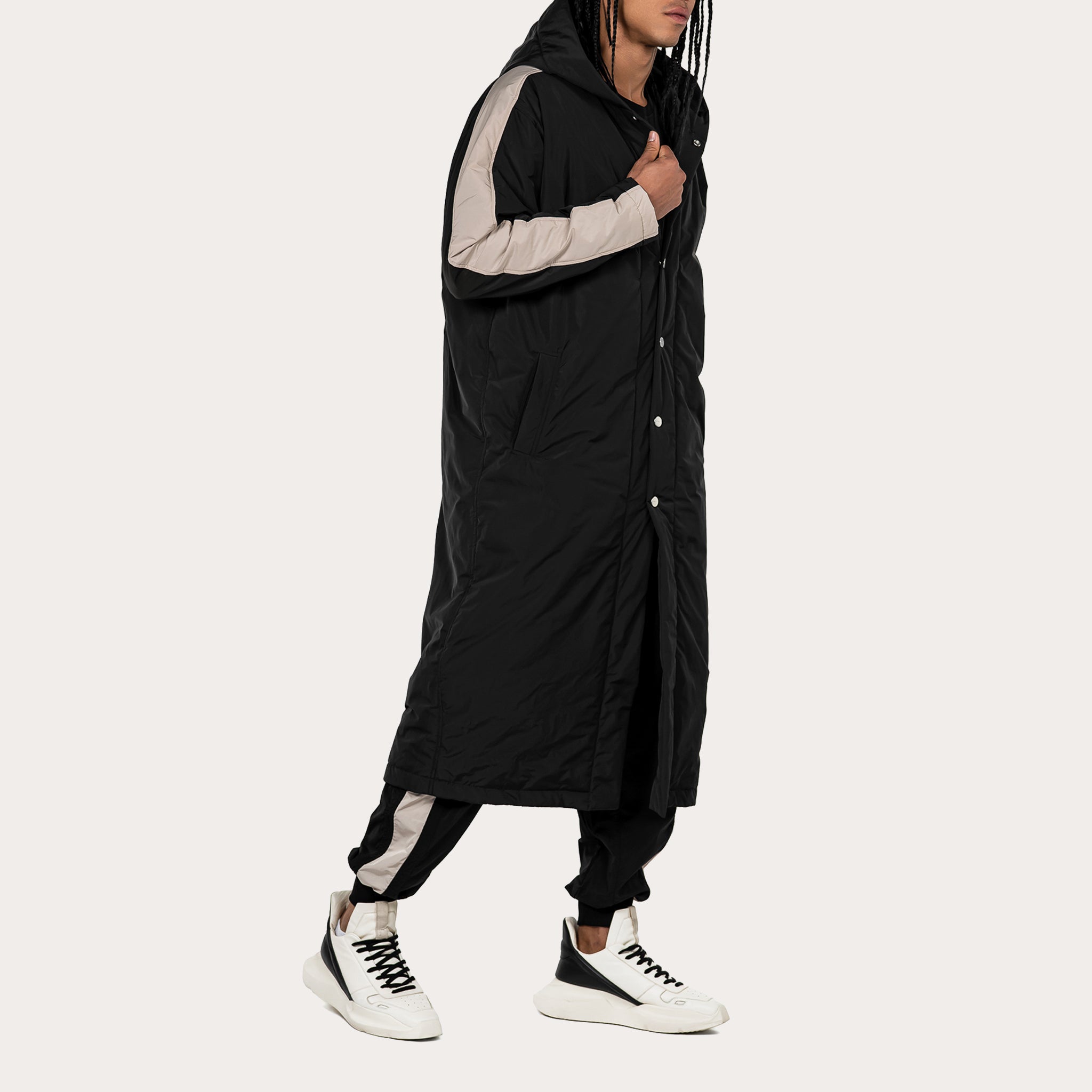 Longline hood jacket - J14023