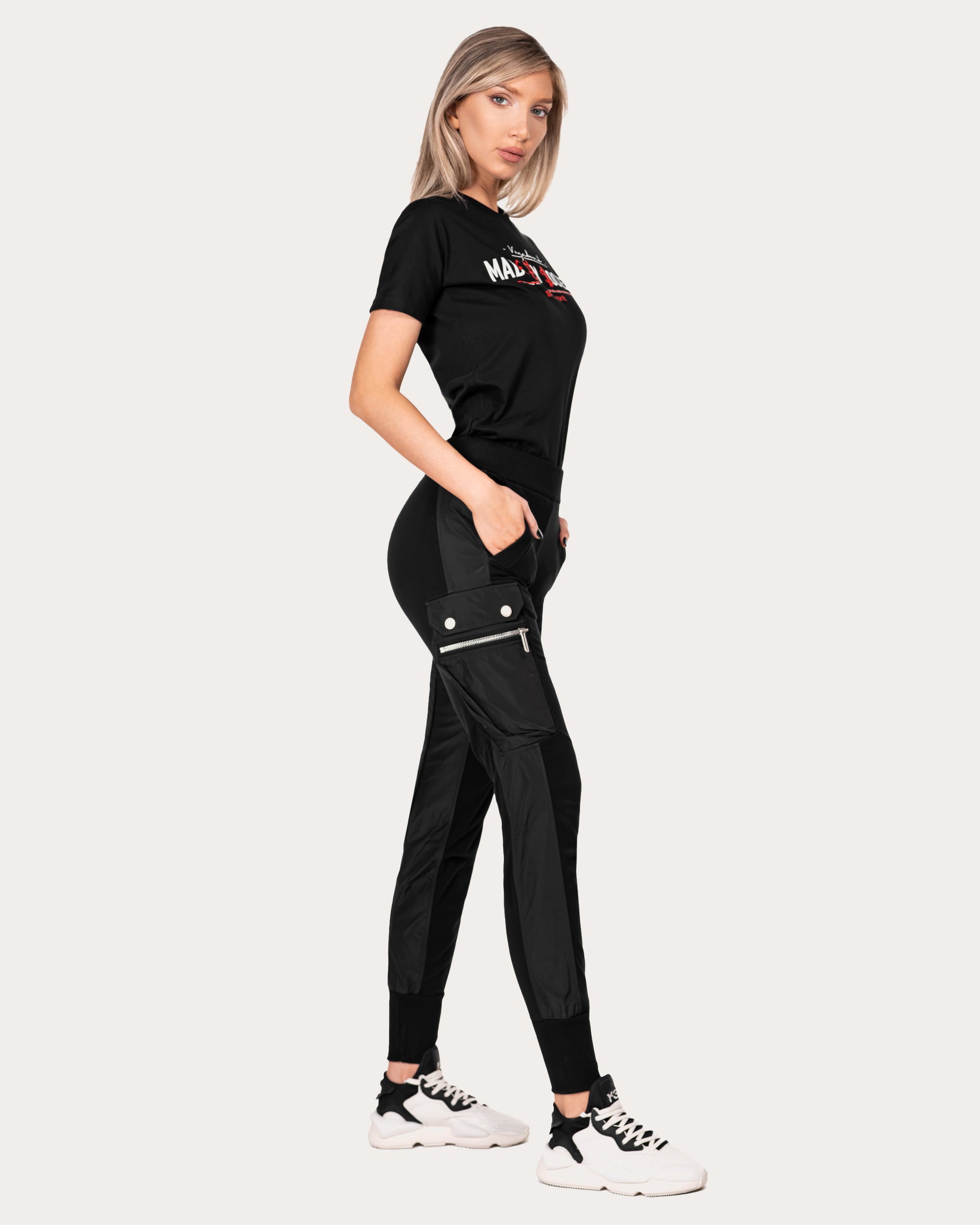 Stud double cargo pants - P23472