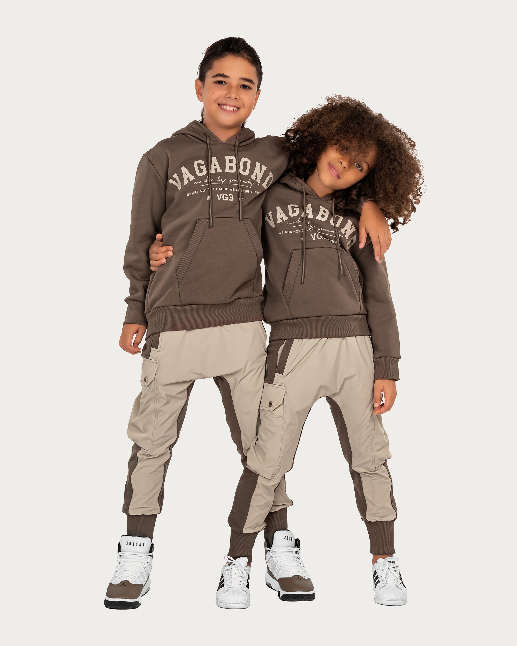 Two-tone cargo pants - P32781