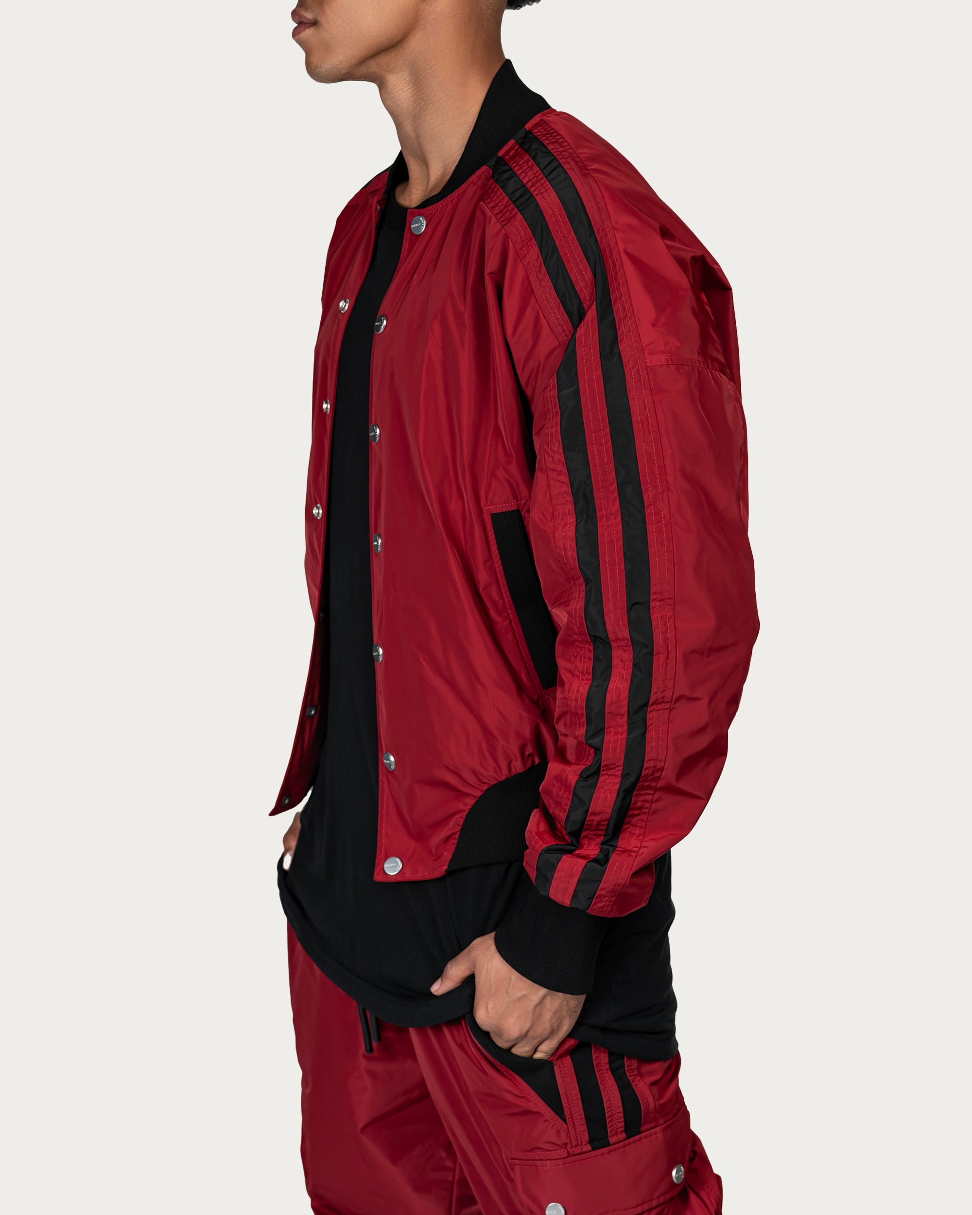 Vertical lines bomber jacket - J14807