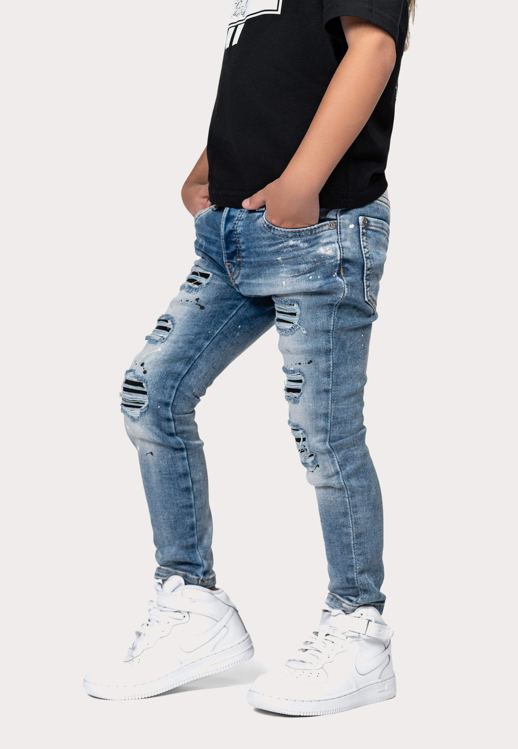 Ripped jeans pants - P33585