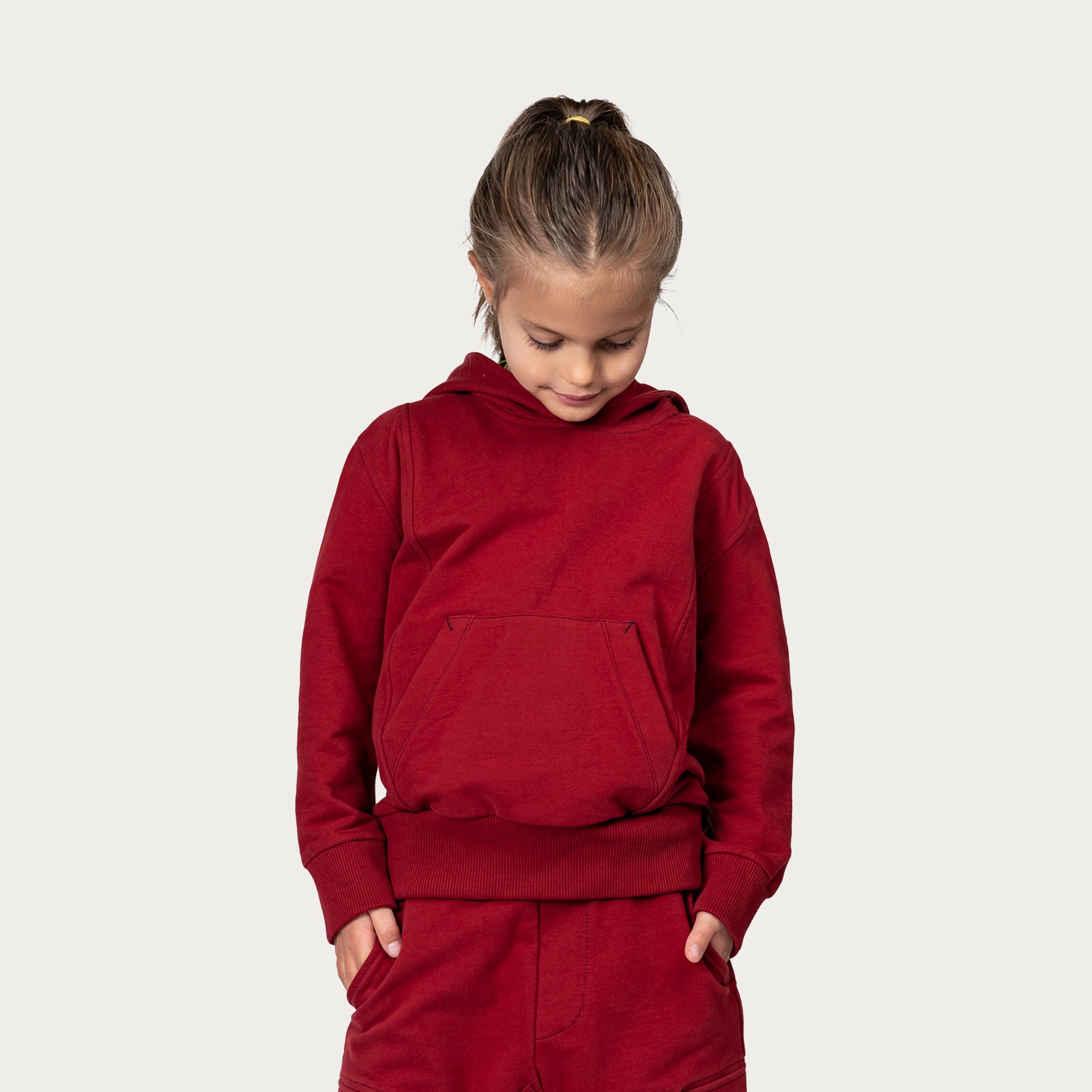 Burgundy hoodie - H32047