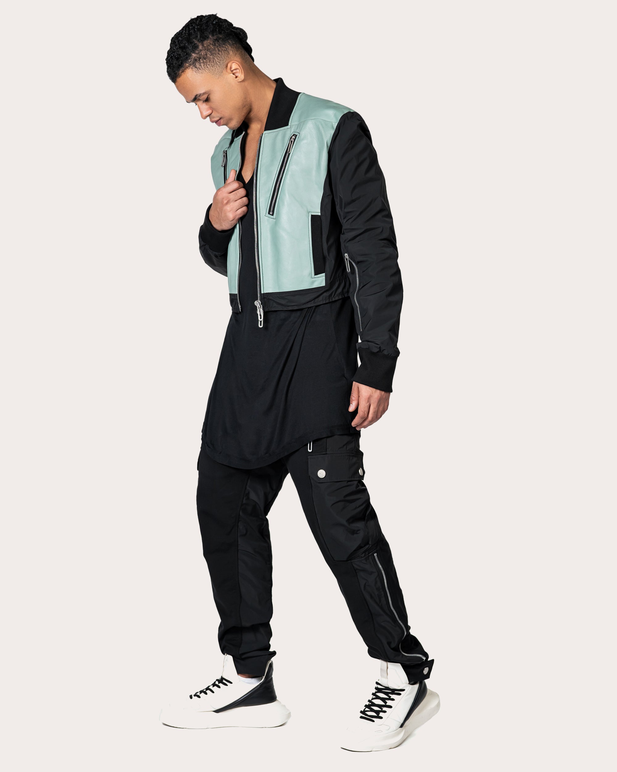 Zip cargo track pants - P12377