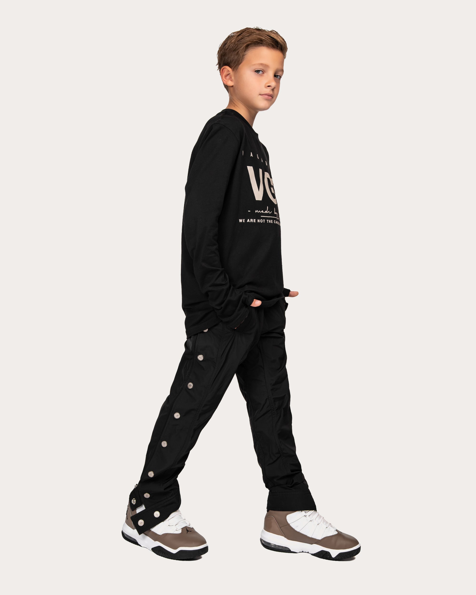 Stud track pants - P32393