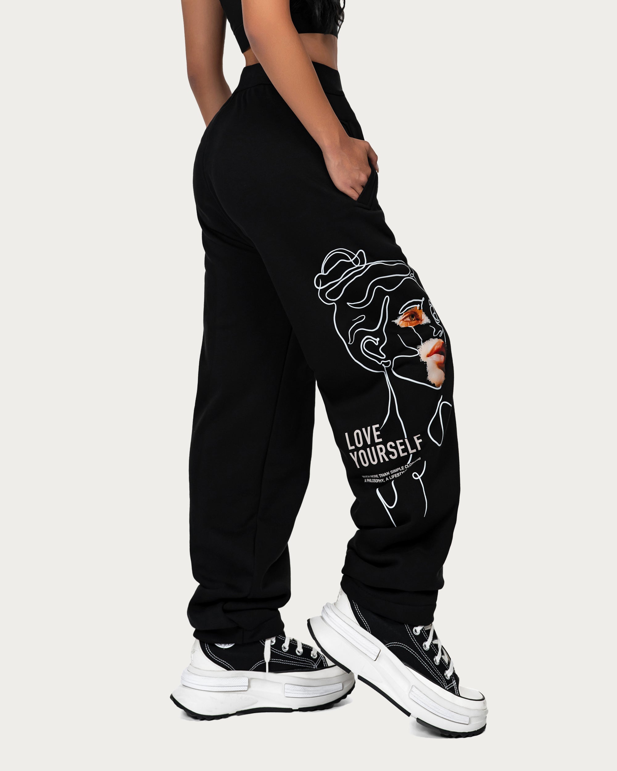 Loose jogger pants - P24865