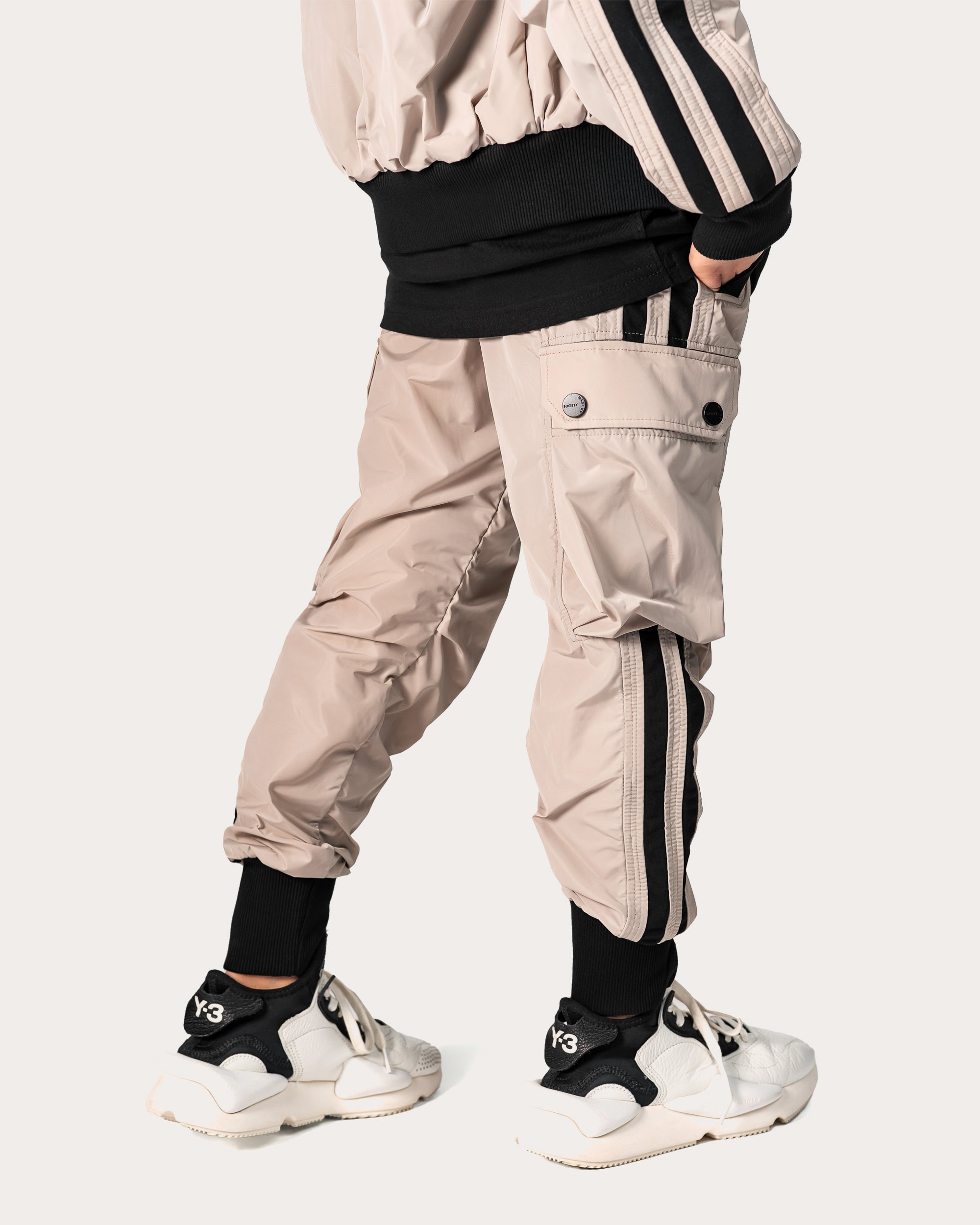 Stripes cargo pants - P34131