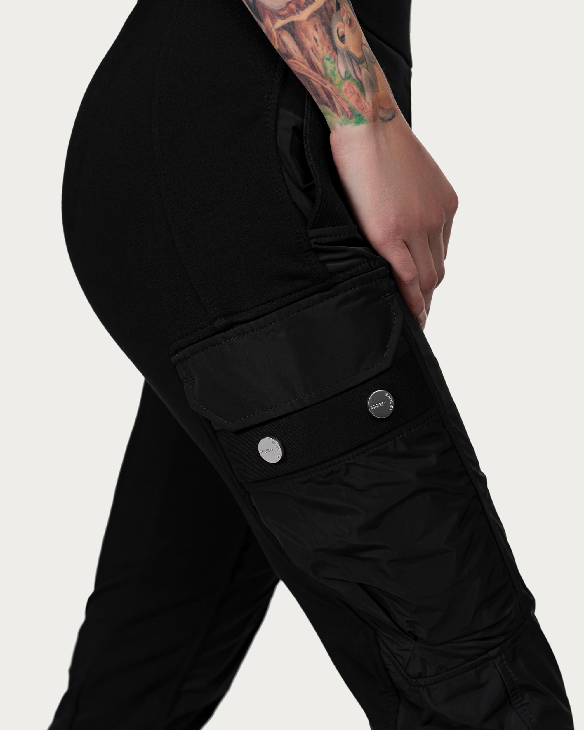 Zipper cargo pants - P24082