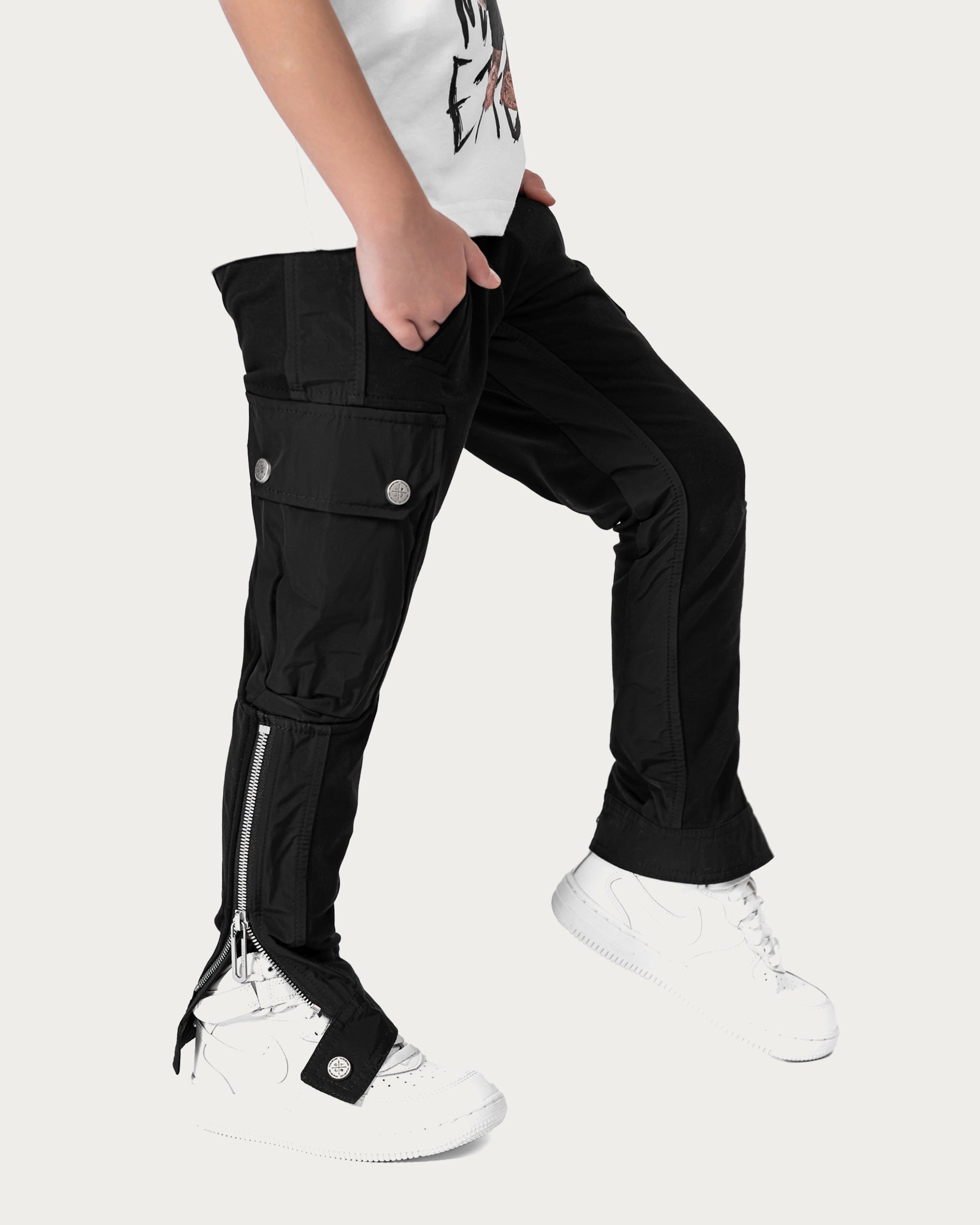 Zip cargo track pants - P32423