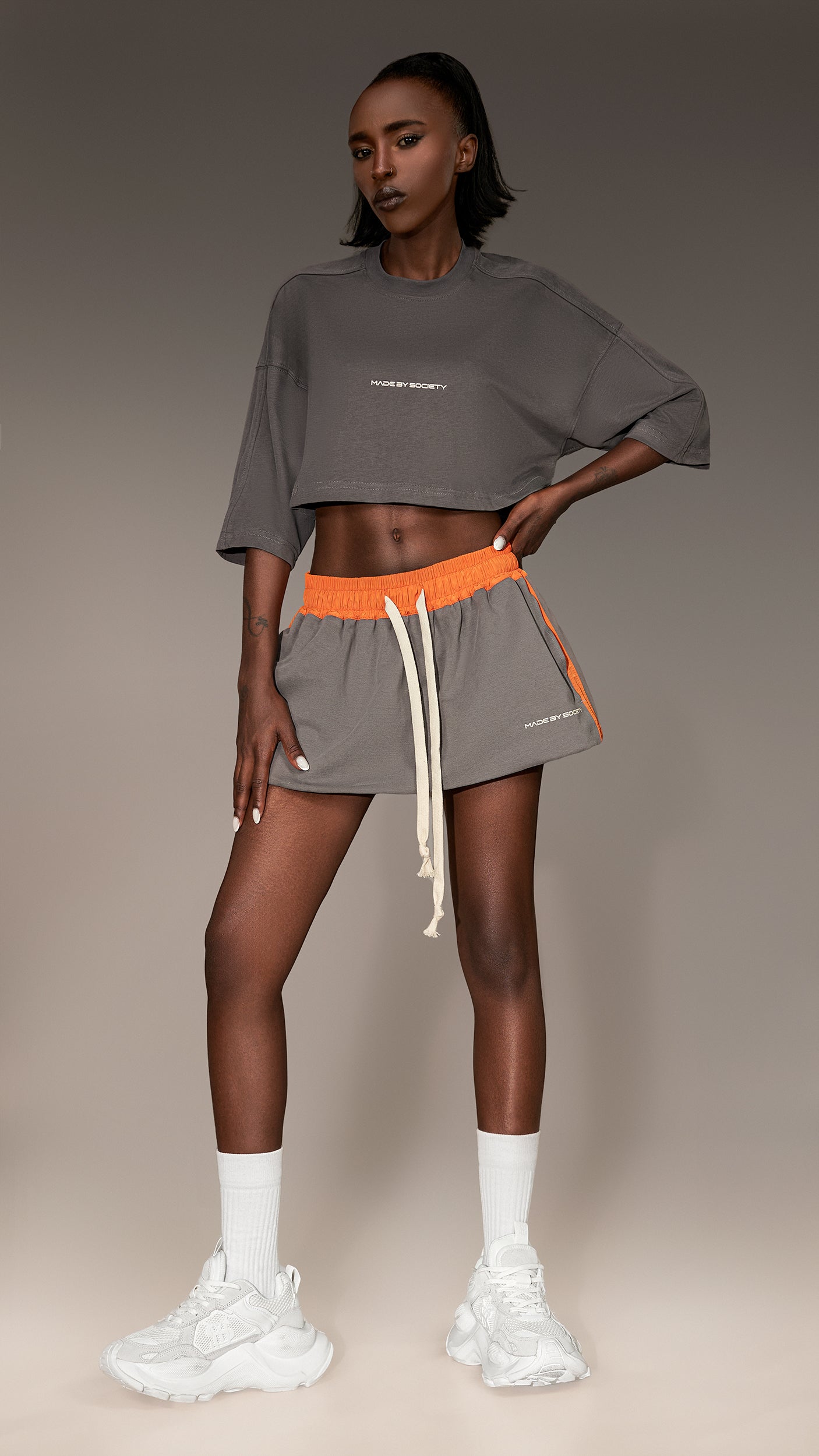 Made by Society Cropped T-shirt - T26155
