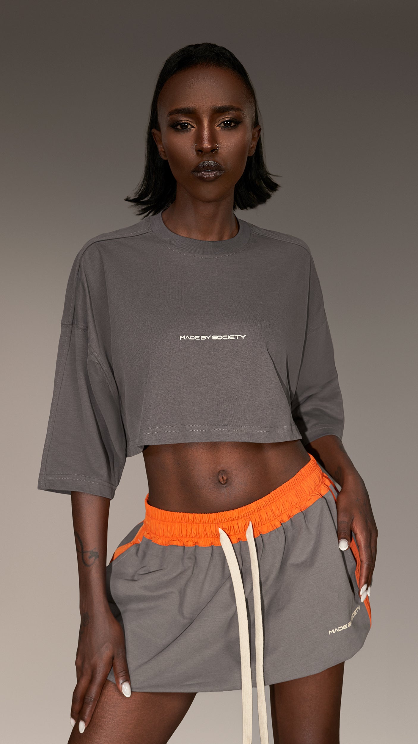 Made by Society Cropped T-shirt - T26155