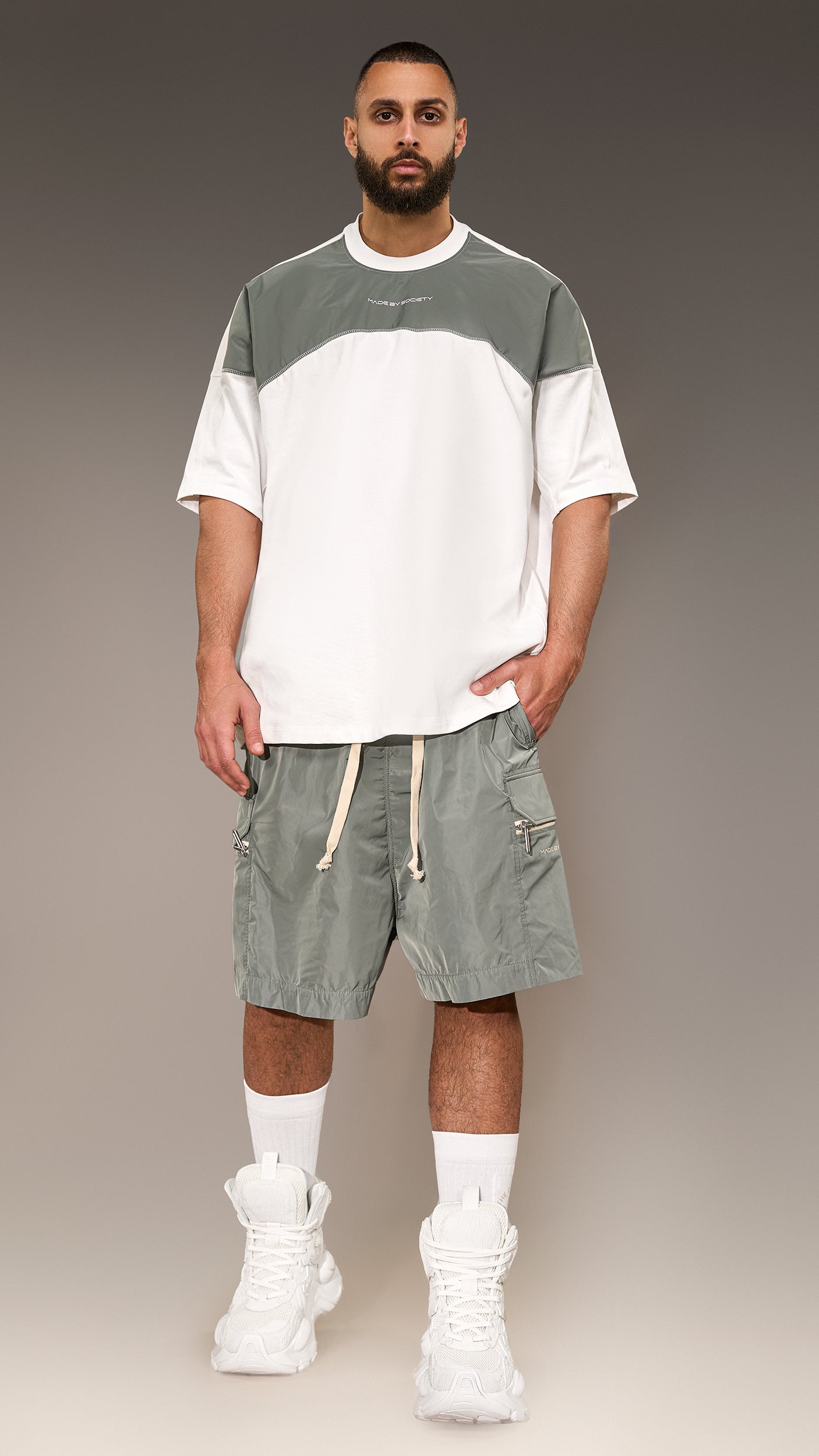 Oversized T-shirt Made by Society - T16259