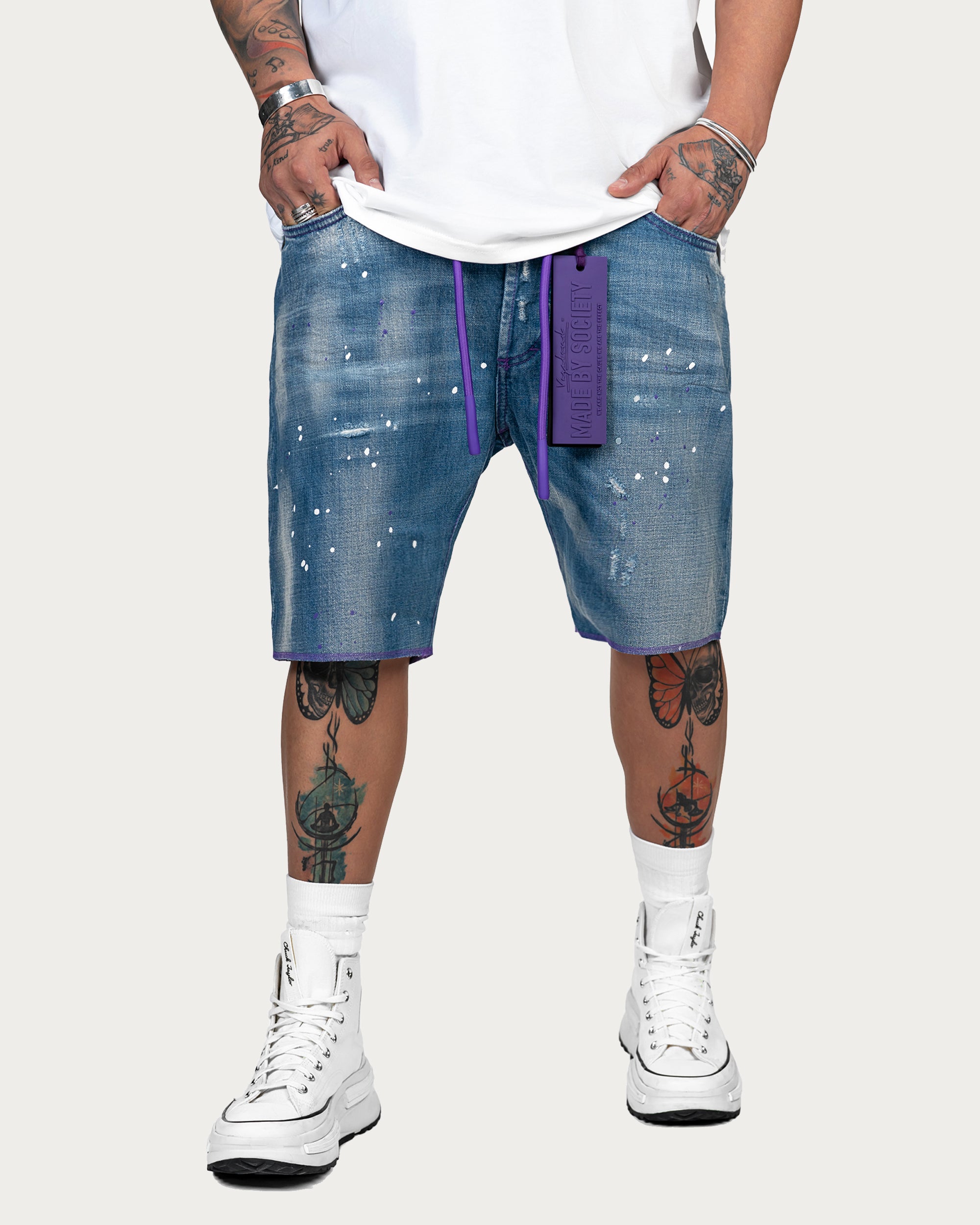 PAINT SHORT JEANS - P13363