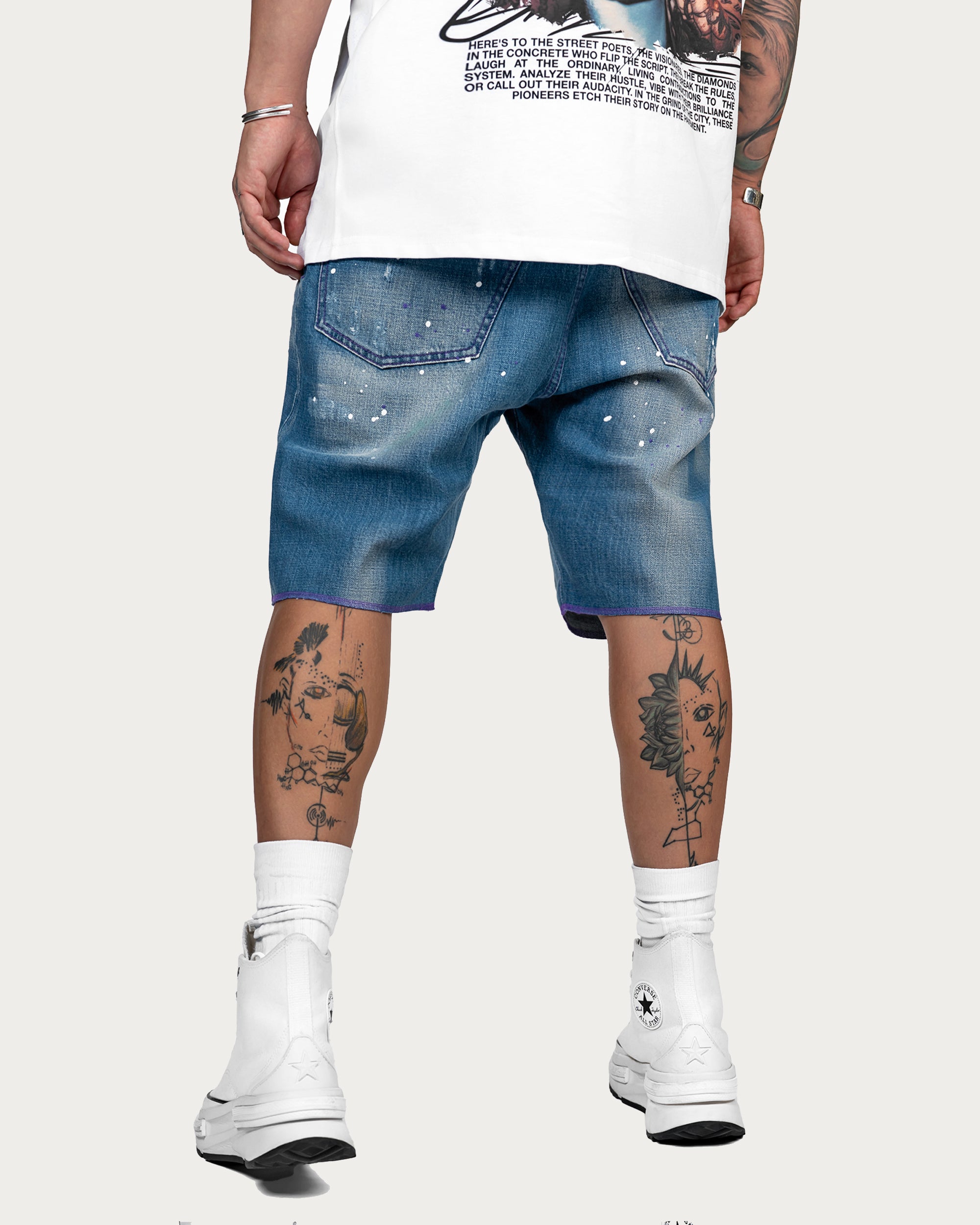 PAINT SHORT JEANS - P13363