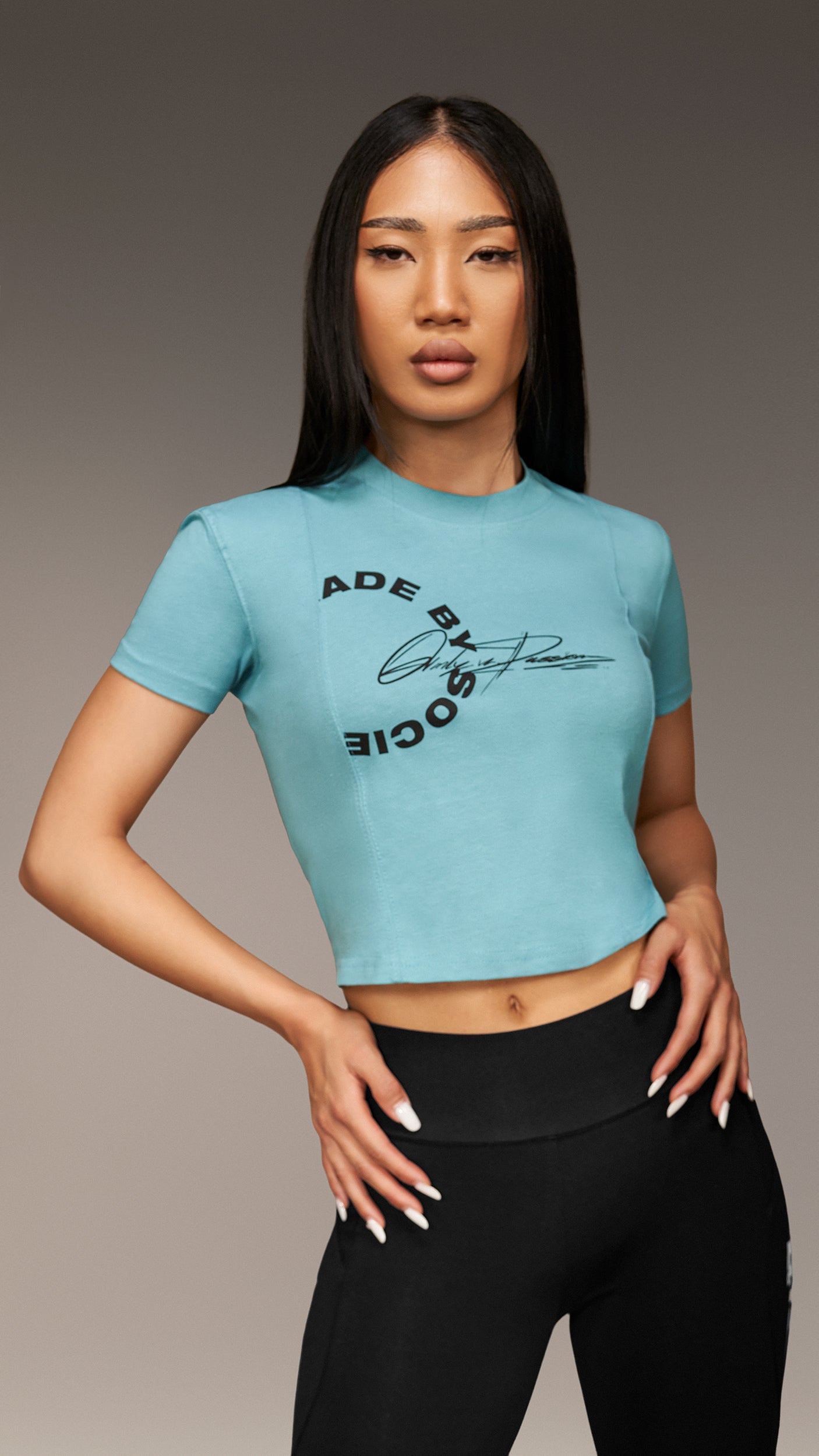 Crop fit t-shirt - T24515