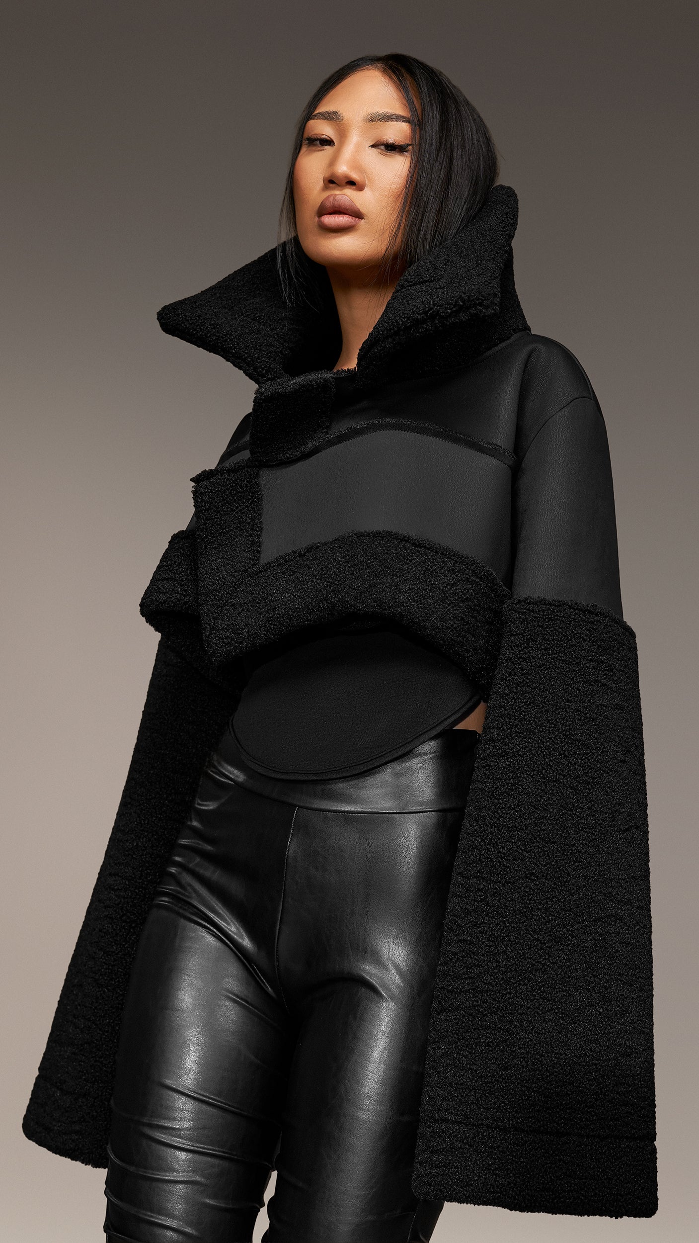 Synthetic Fur Jacket - J24913