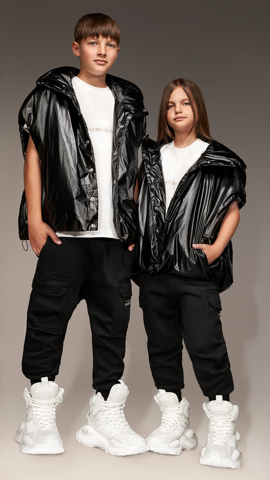 Hooded Vest "Made by Society" - V35888