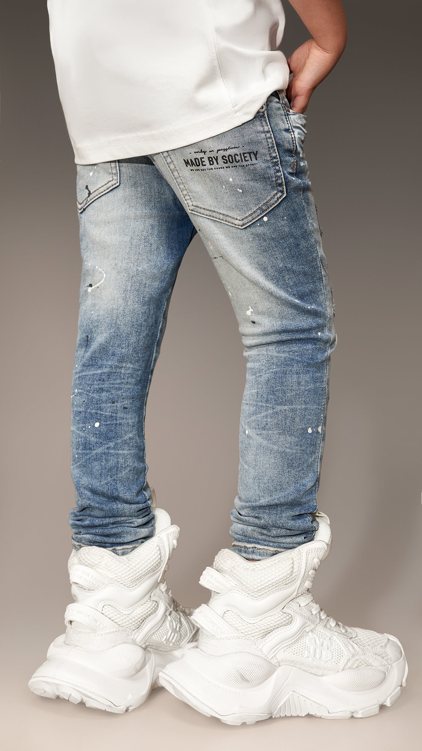 Ripped jeans pants - P33585