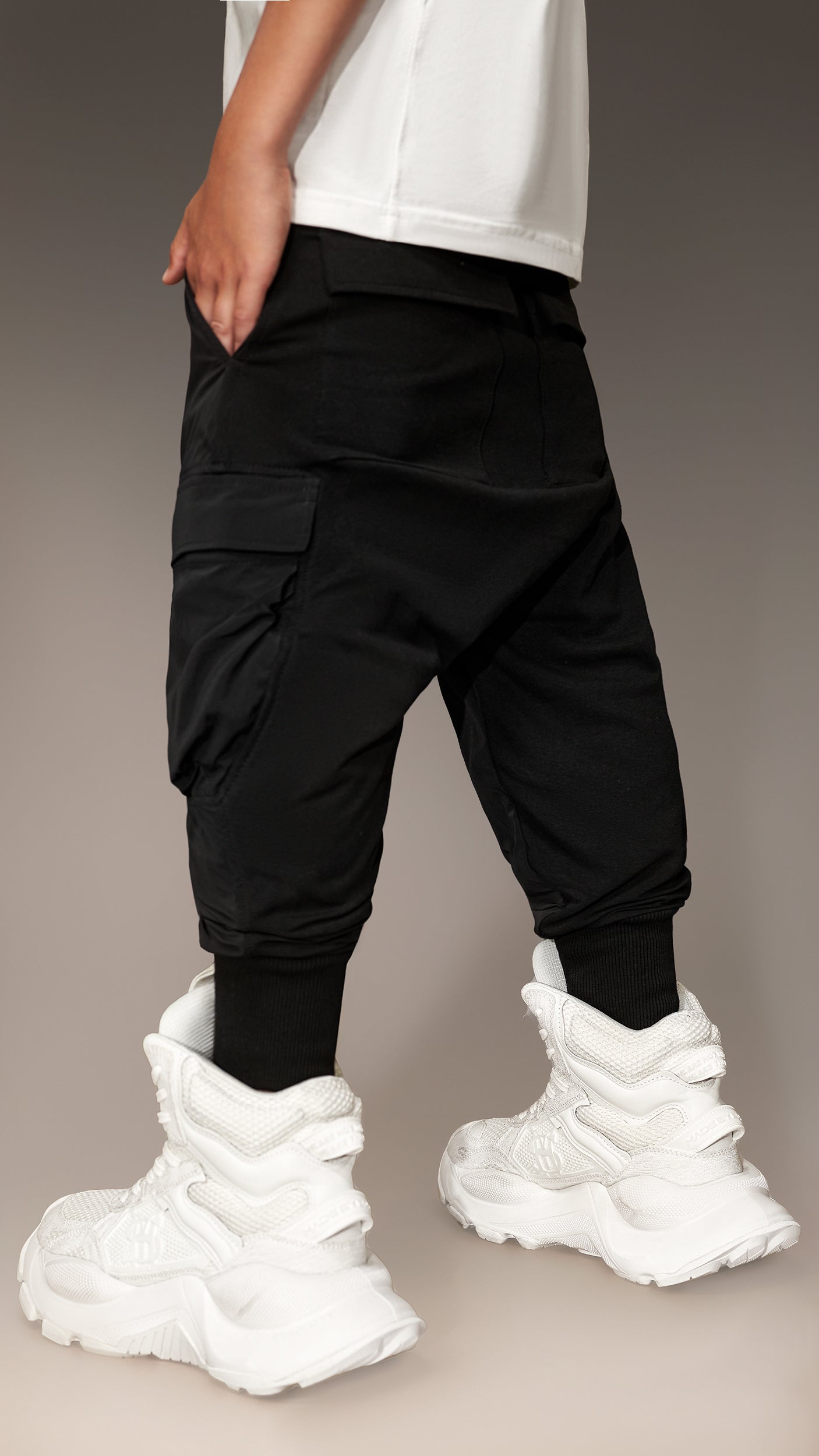 Patch cargo pants - P34557