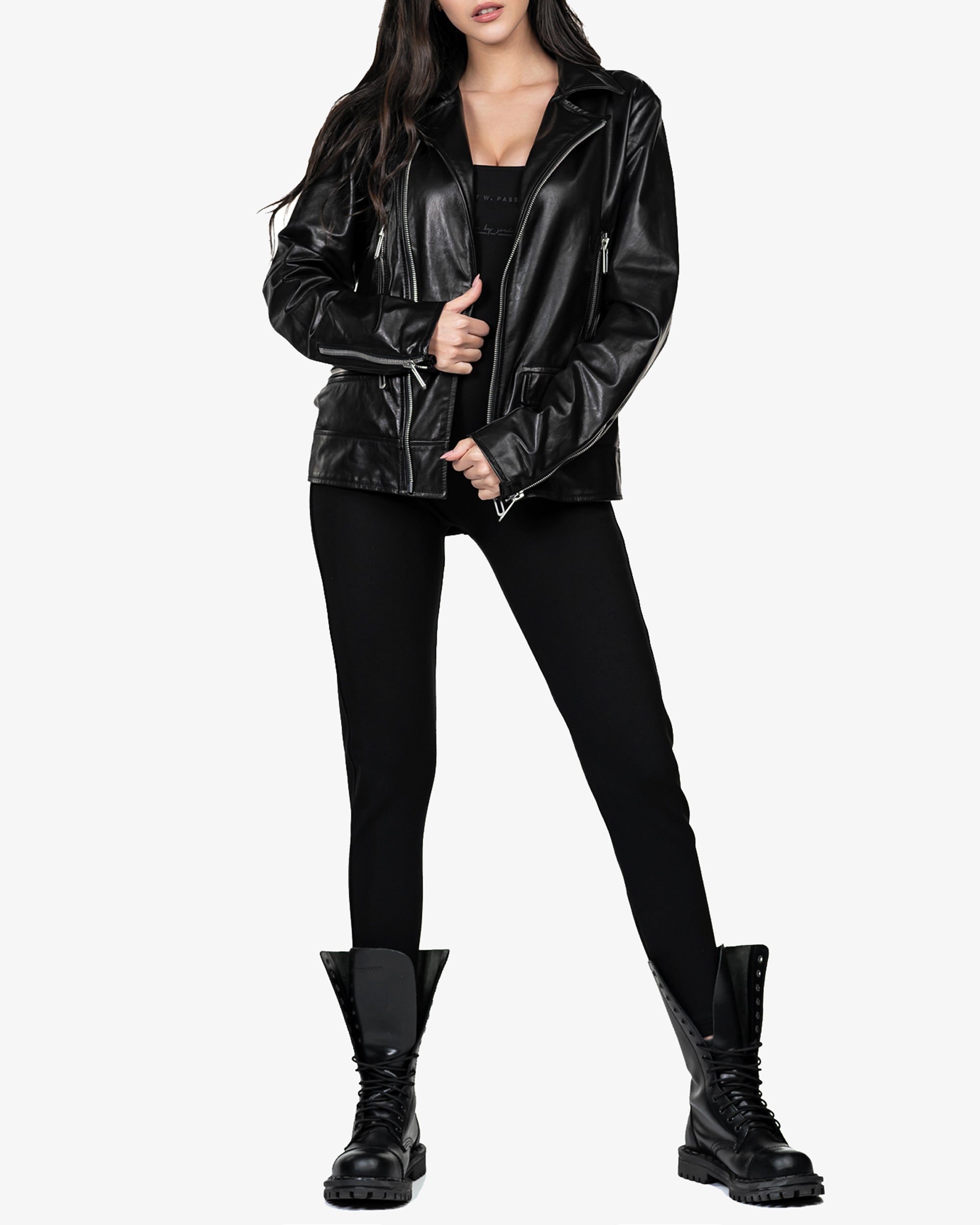 Leather jacket - J23863