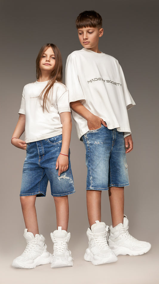 Bermudas de denim - B33740