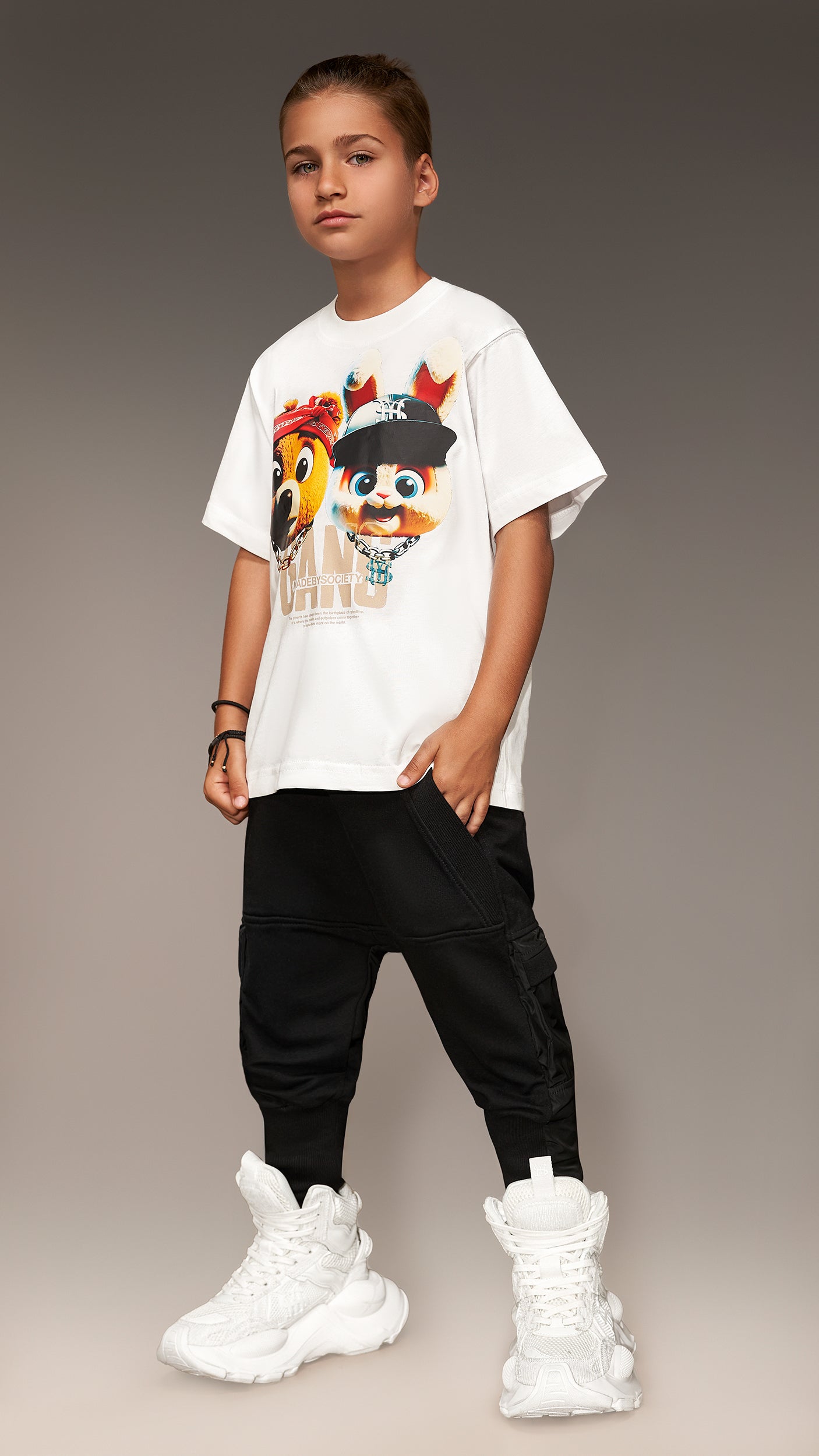 Hem cargo pants - P32184