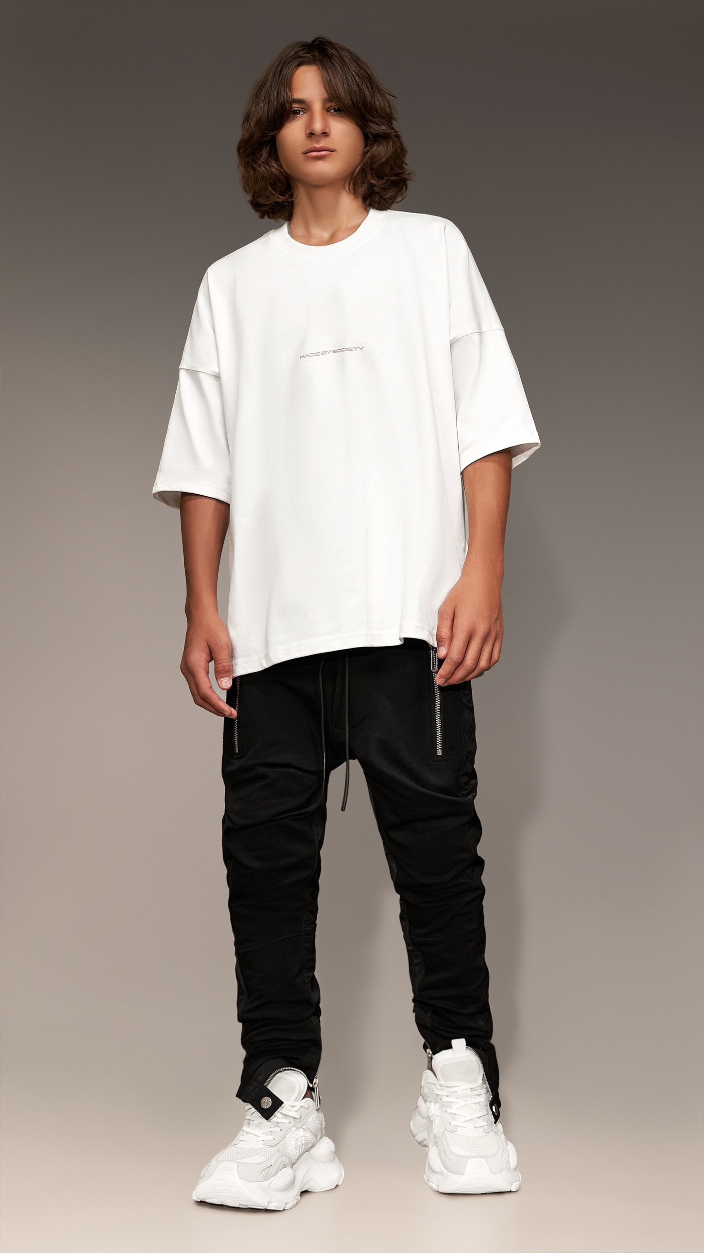 Zip track pants - P12375