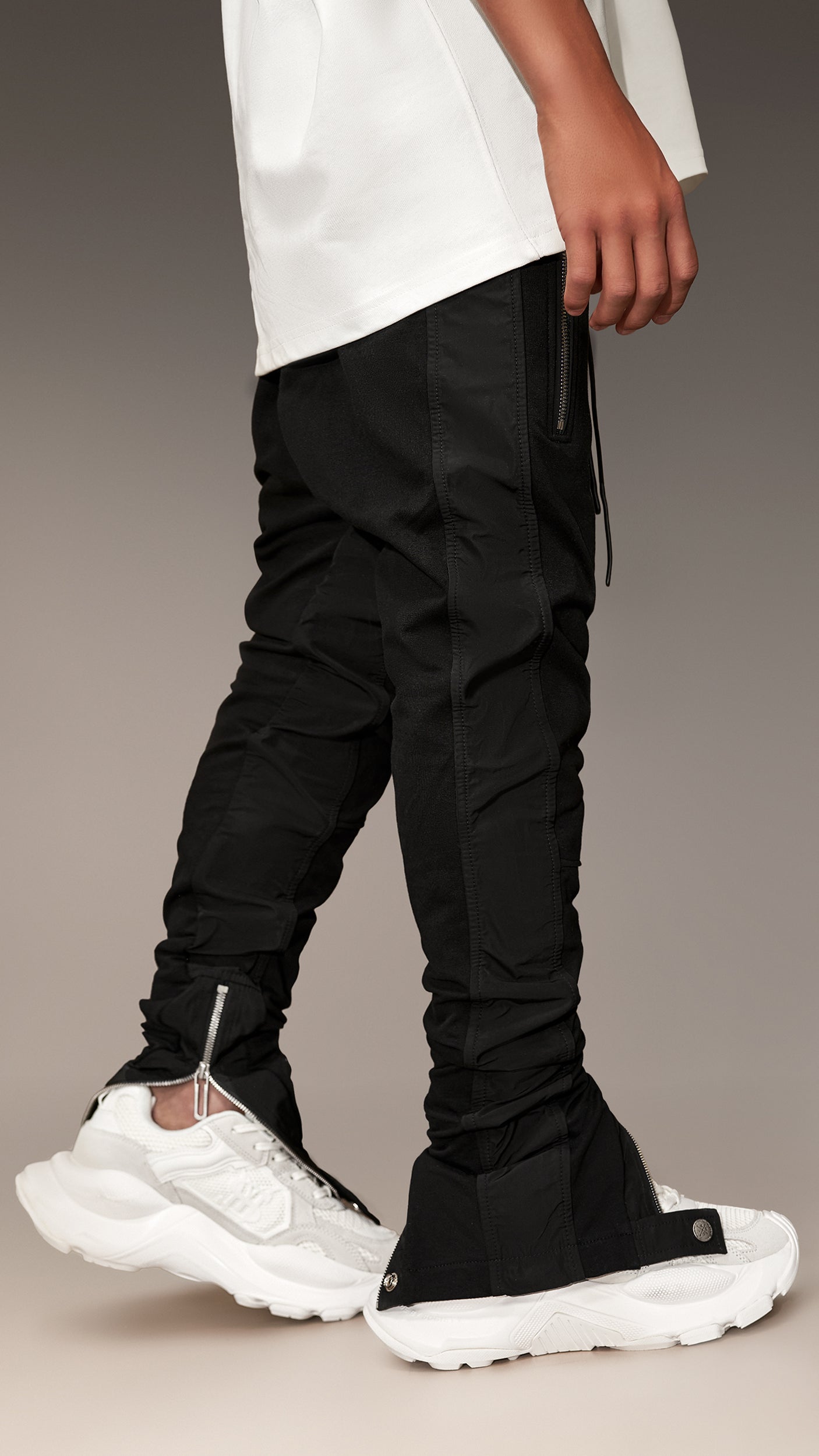 Zip track pants - P12375