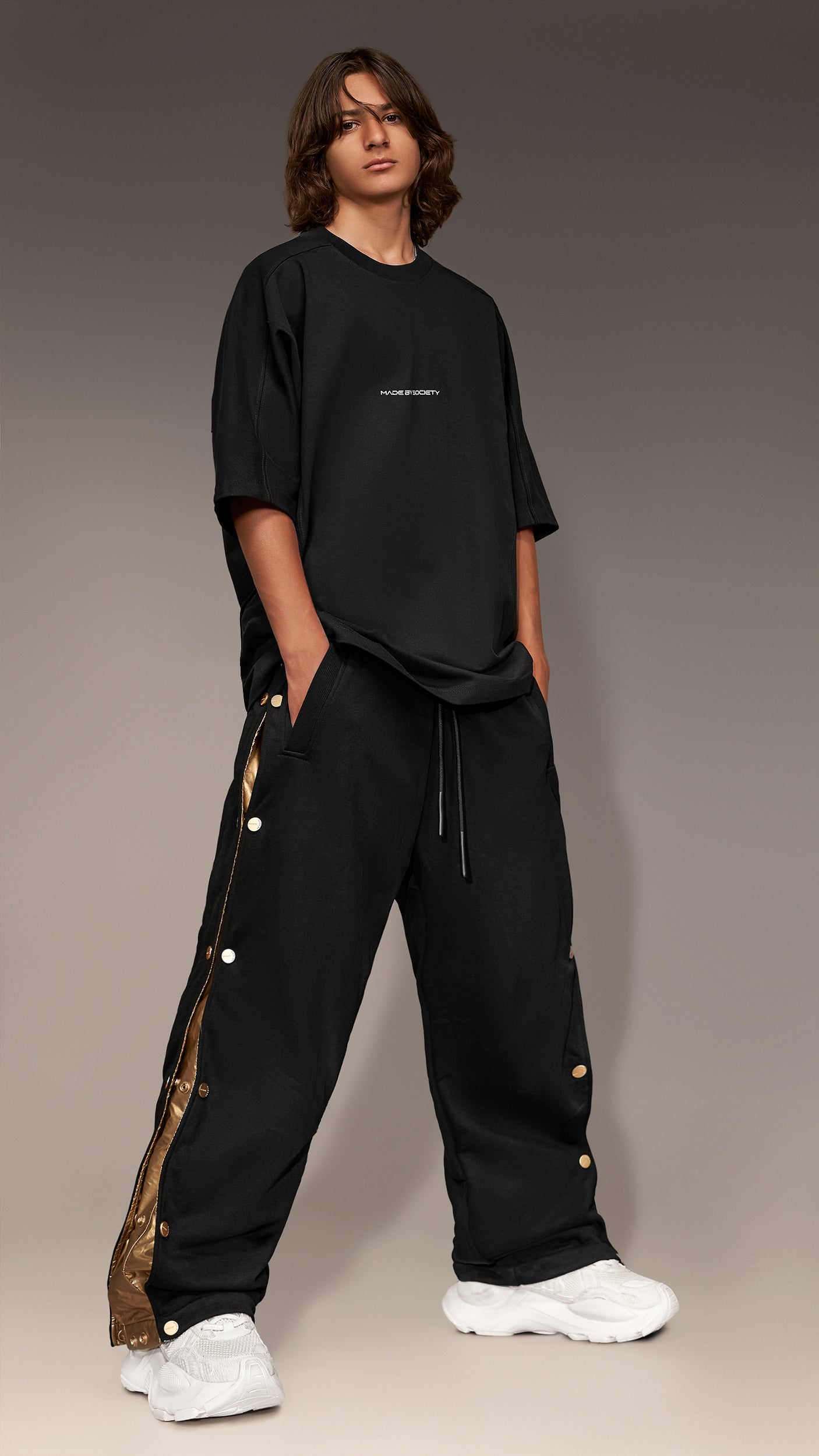 Stud track pants - P15193