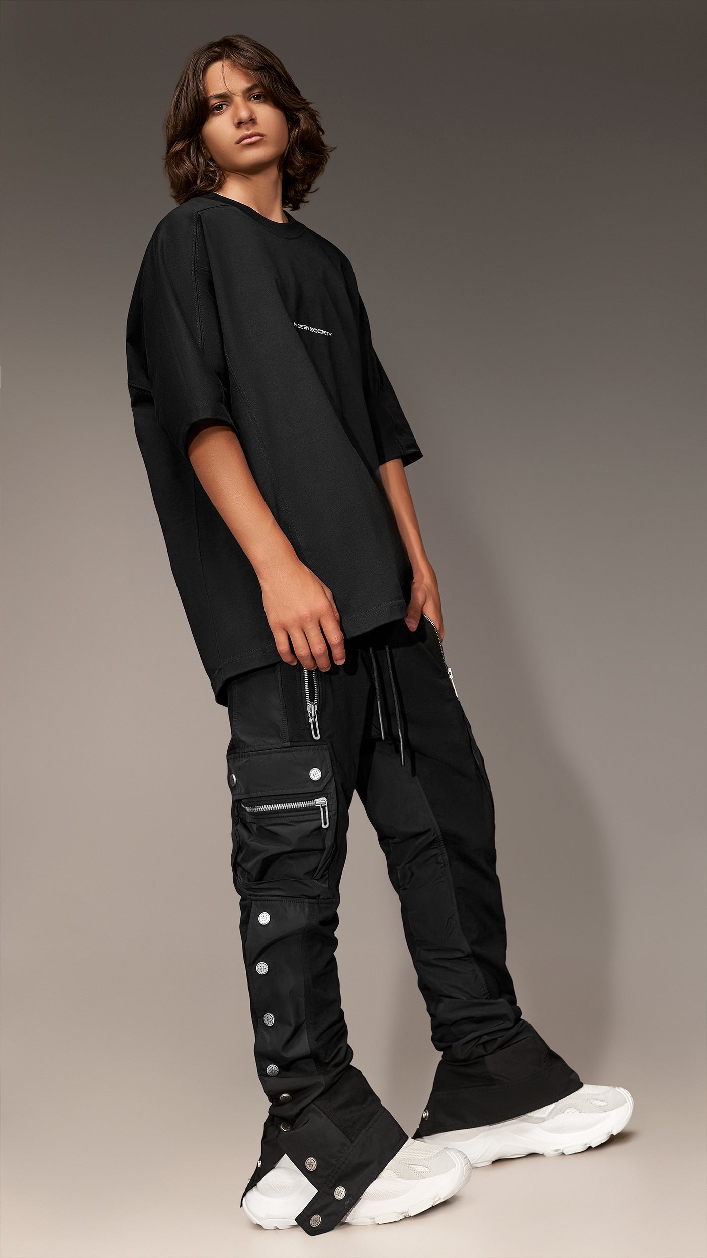 Stud cargo pants - P12379