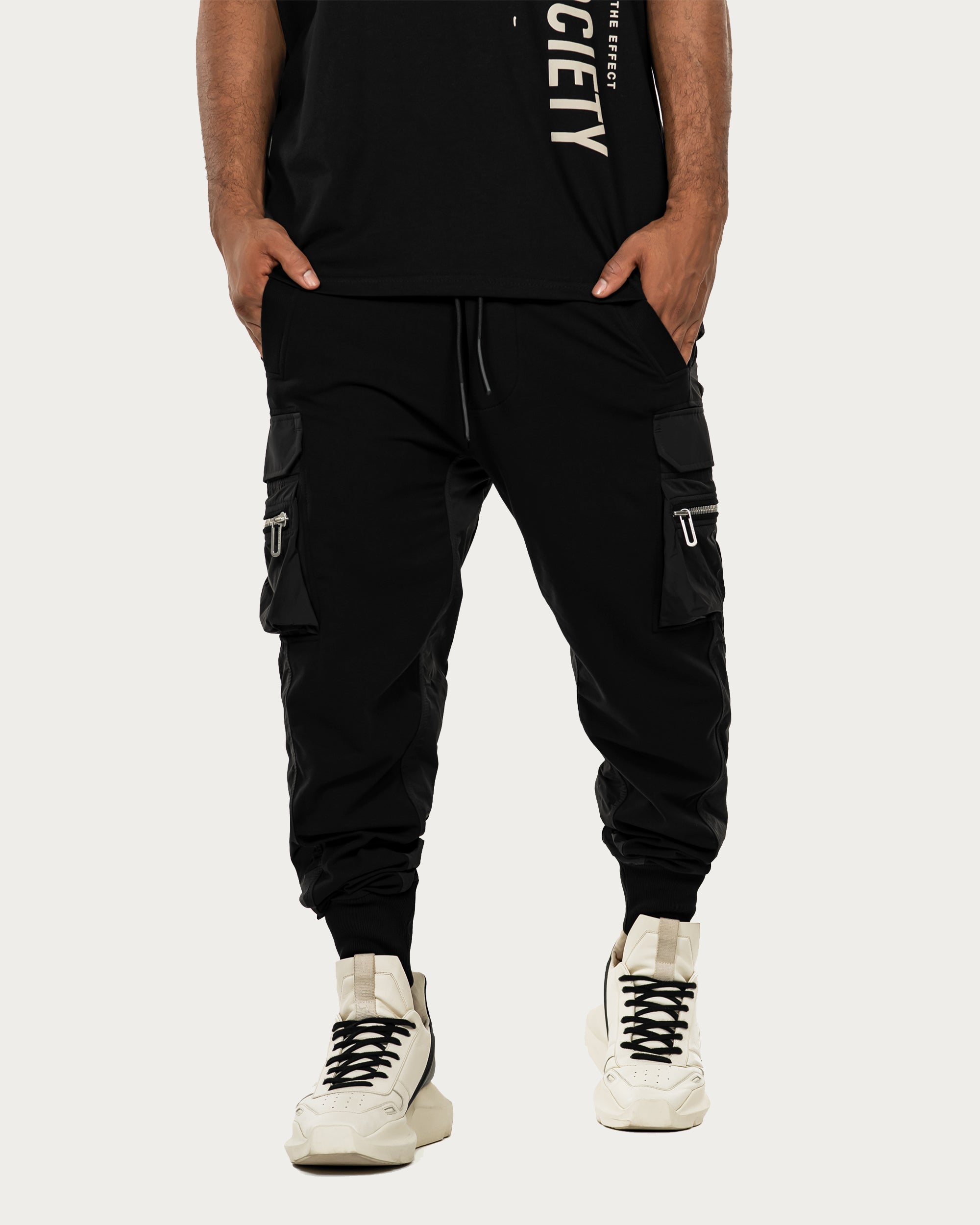 Double cargo pants - P13781