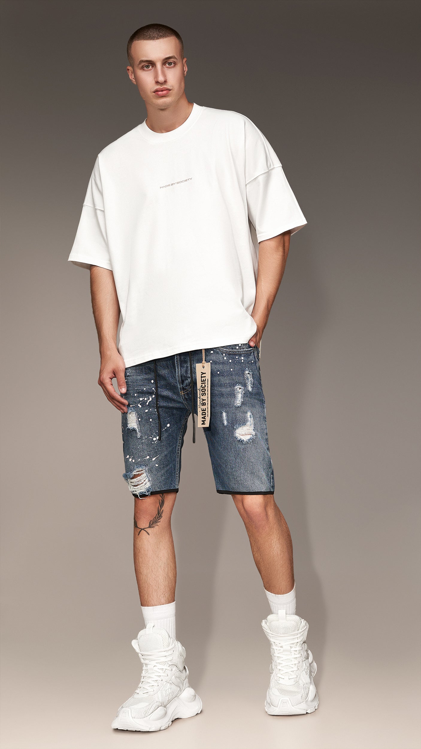 PAINT SHORT JEANS - P13154