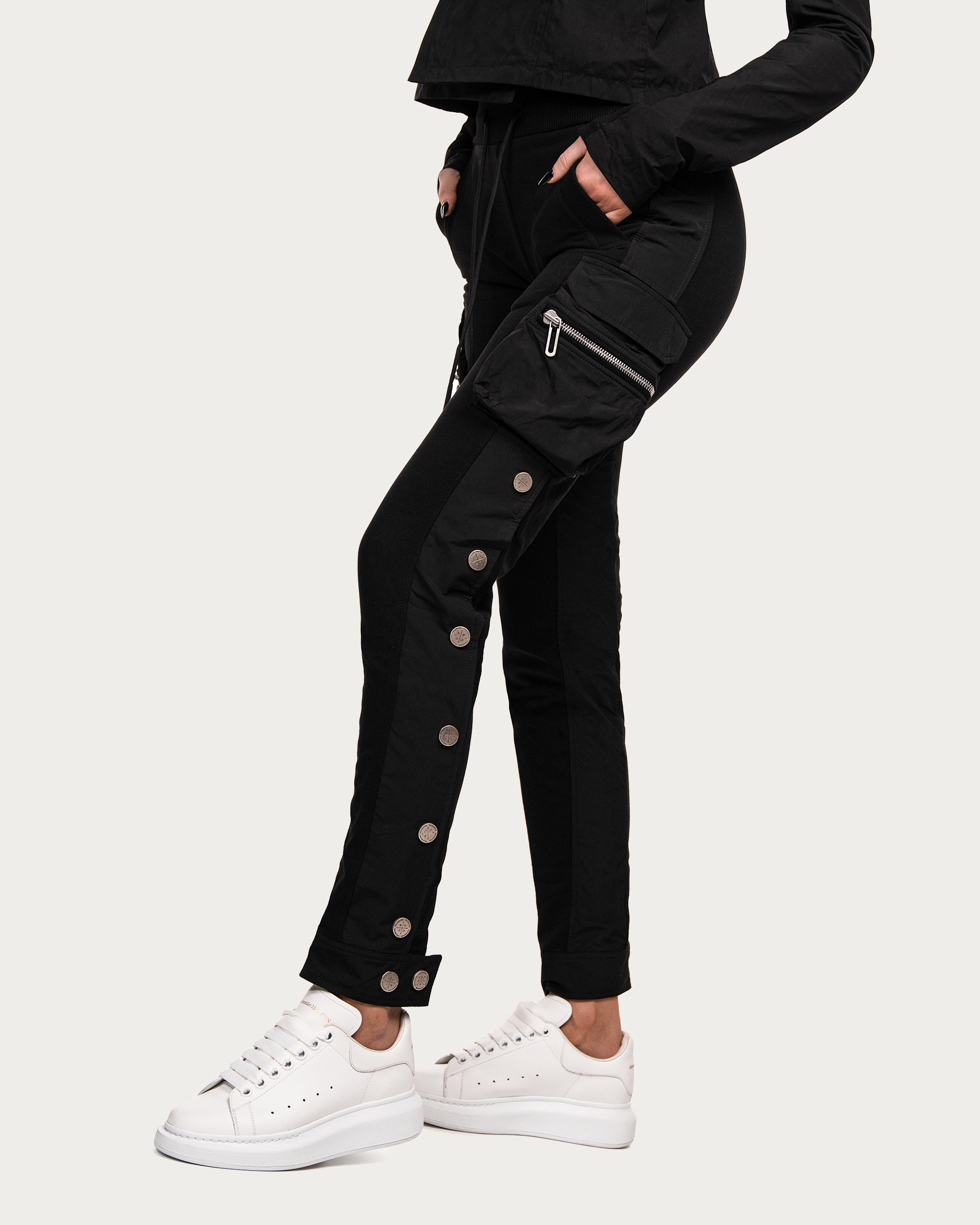 Stud cargo track pants - P22369