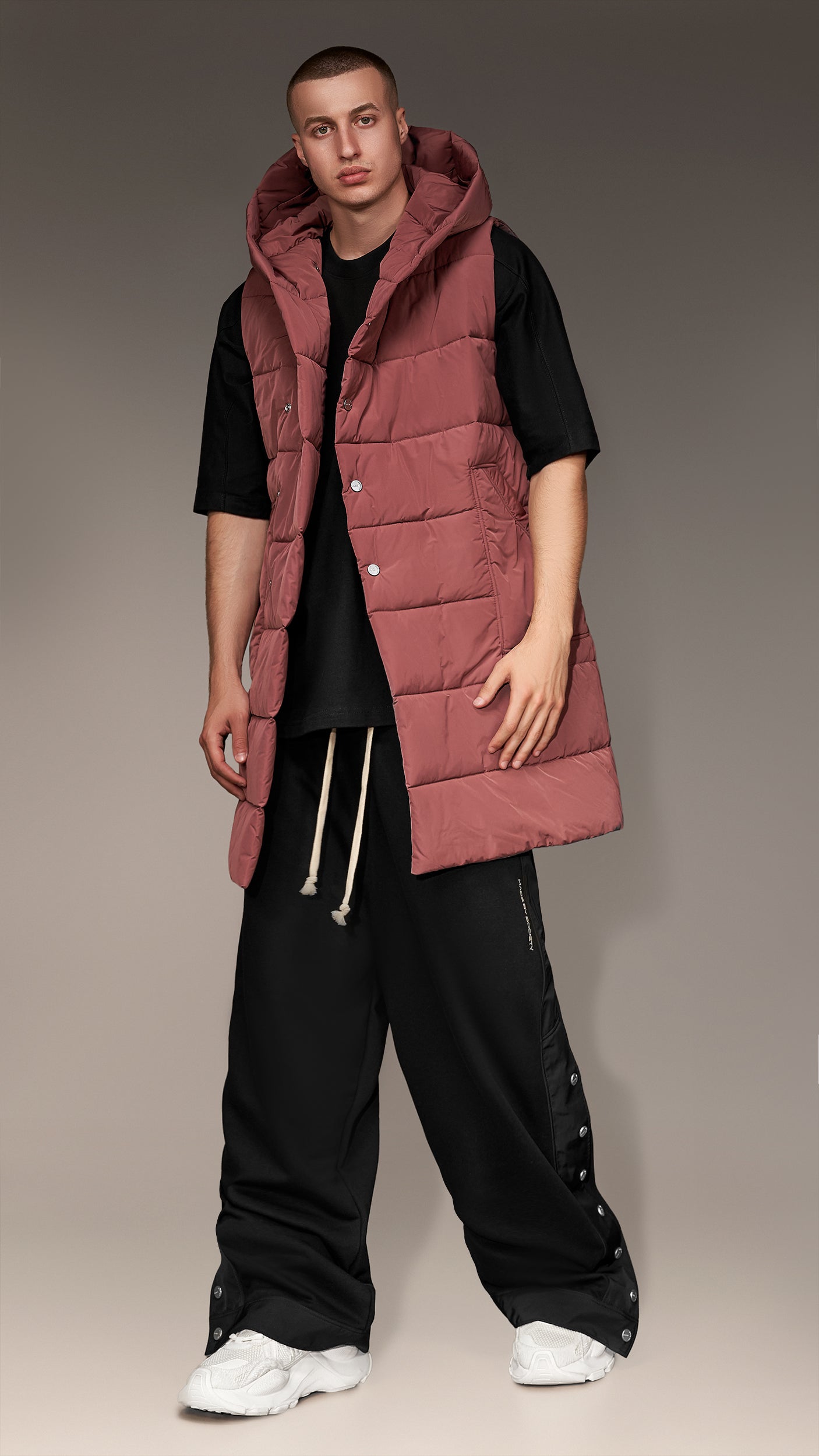トップス rosymonster loop 2way zip gilet vest Vests Men Long Vest - V14007 - The urban collection