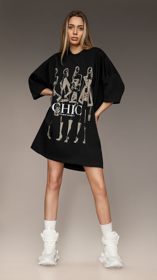 Oversized T-Shirt „Chic” - T26347