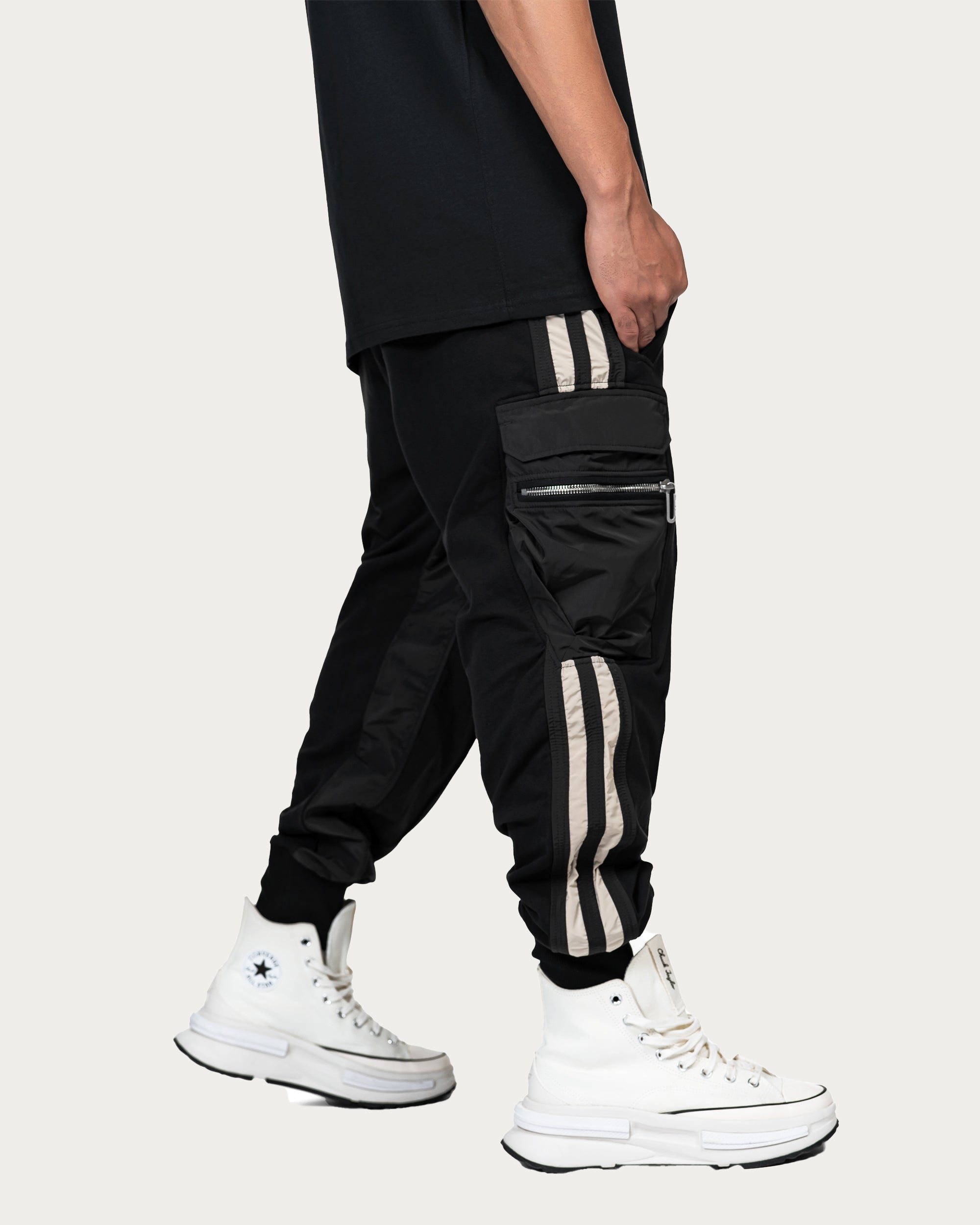 Vertical lines cargo pants - P14852