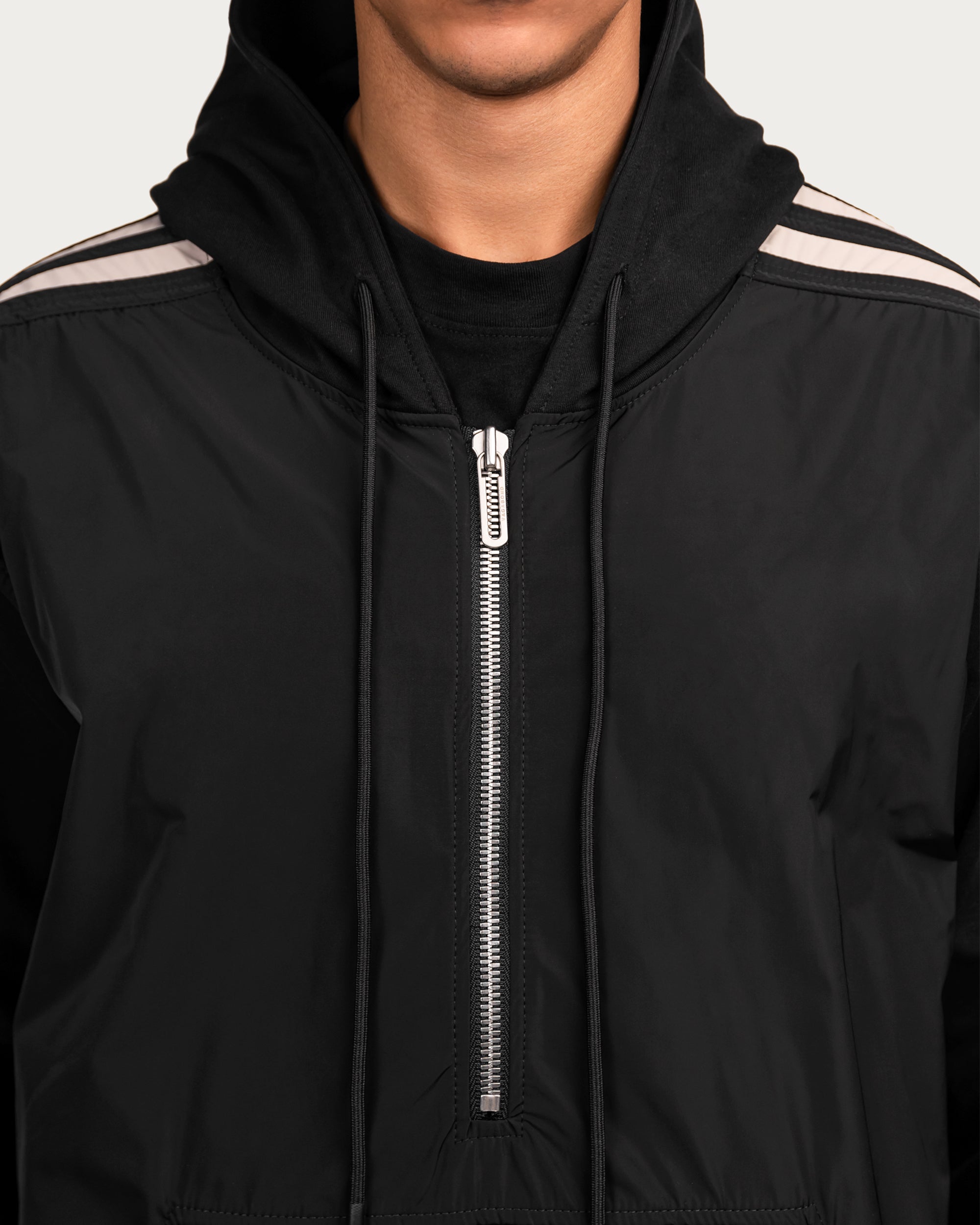 Vertical lines zip hoodie - H13013