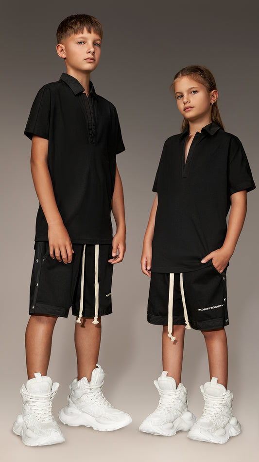 Snap Button Shorts - B36537