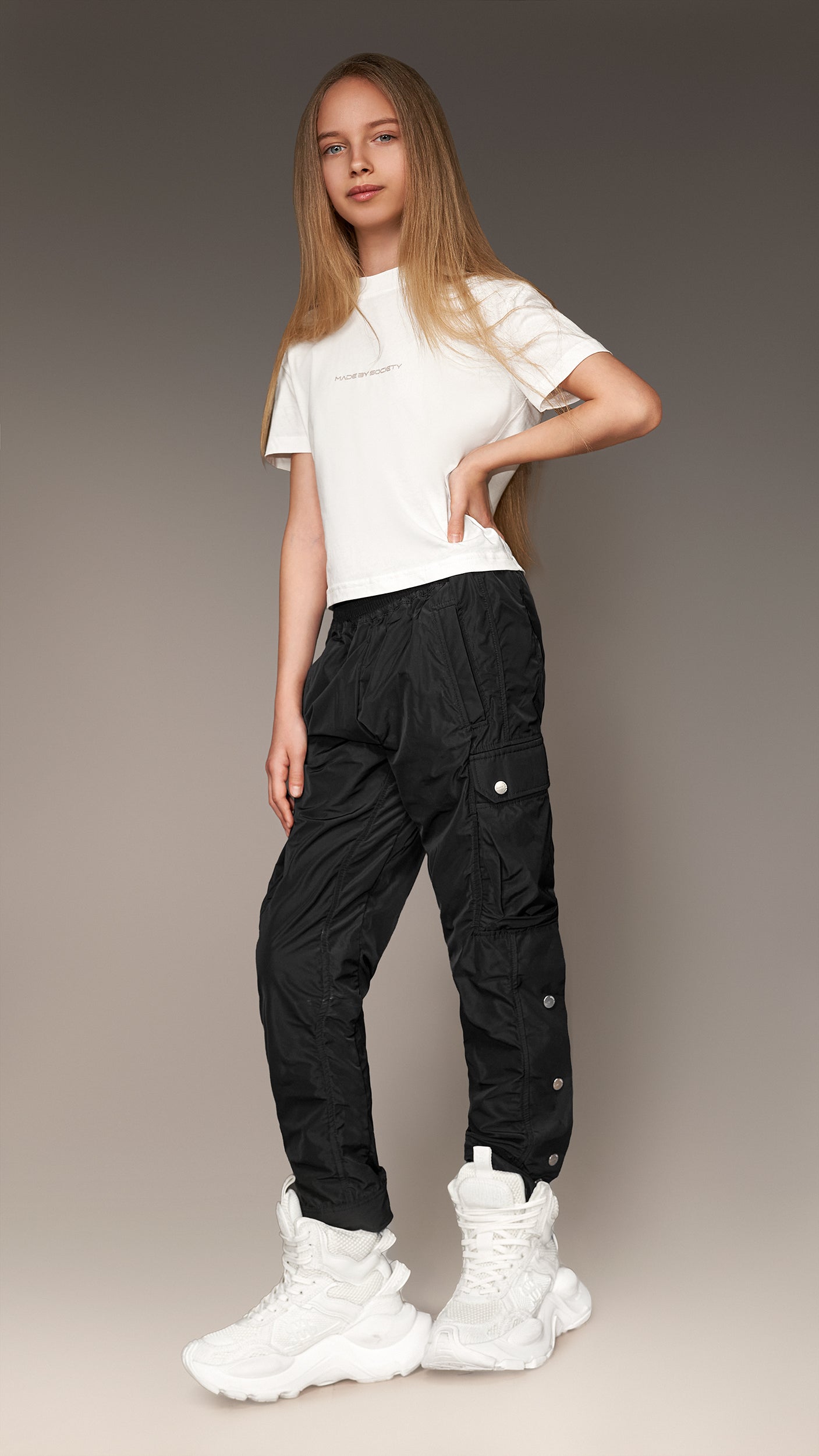 Stud cargo pants - P34775