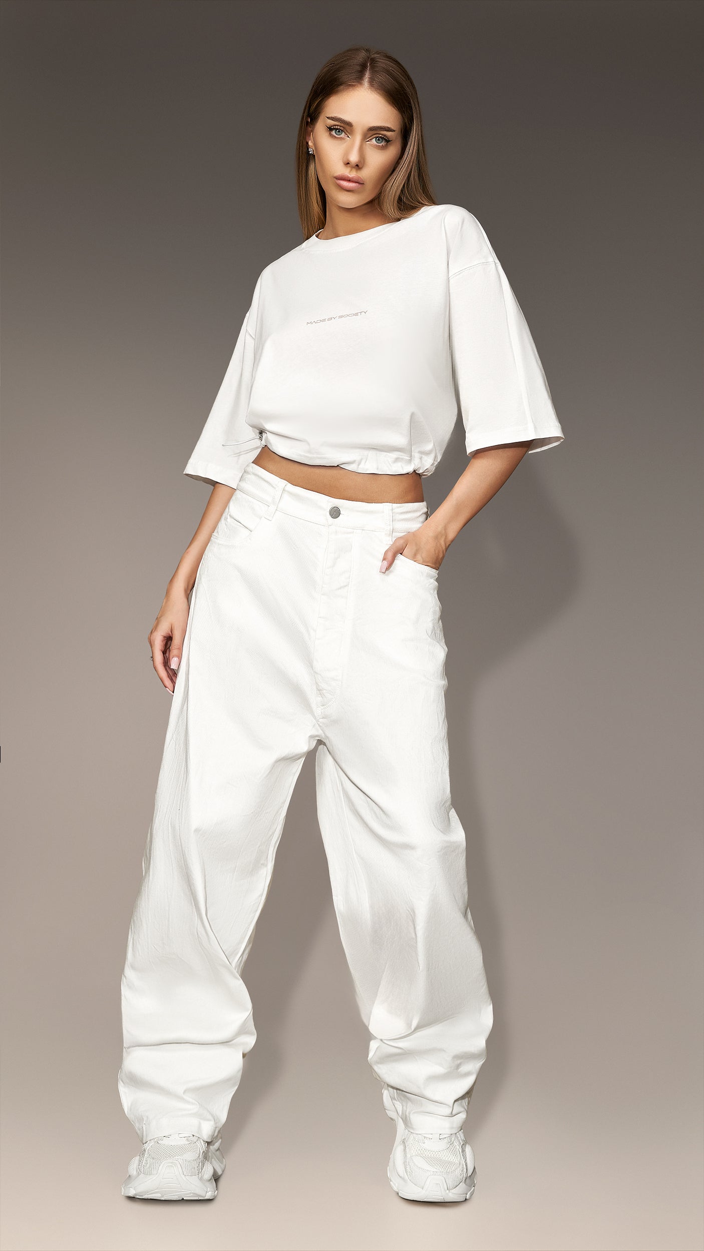 Cropped T-shirt - T26534