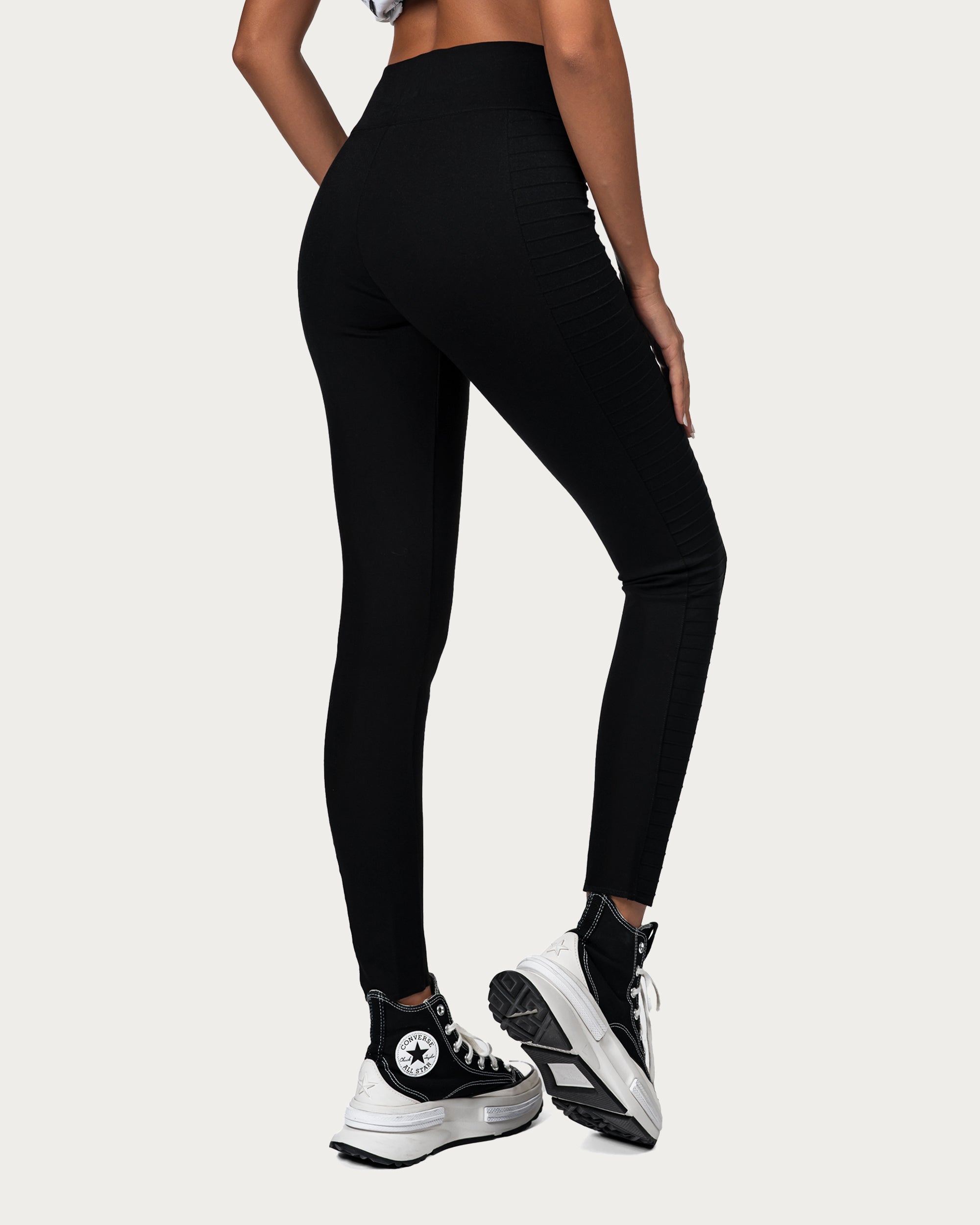 Ribbed leggings pants - P23039