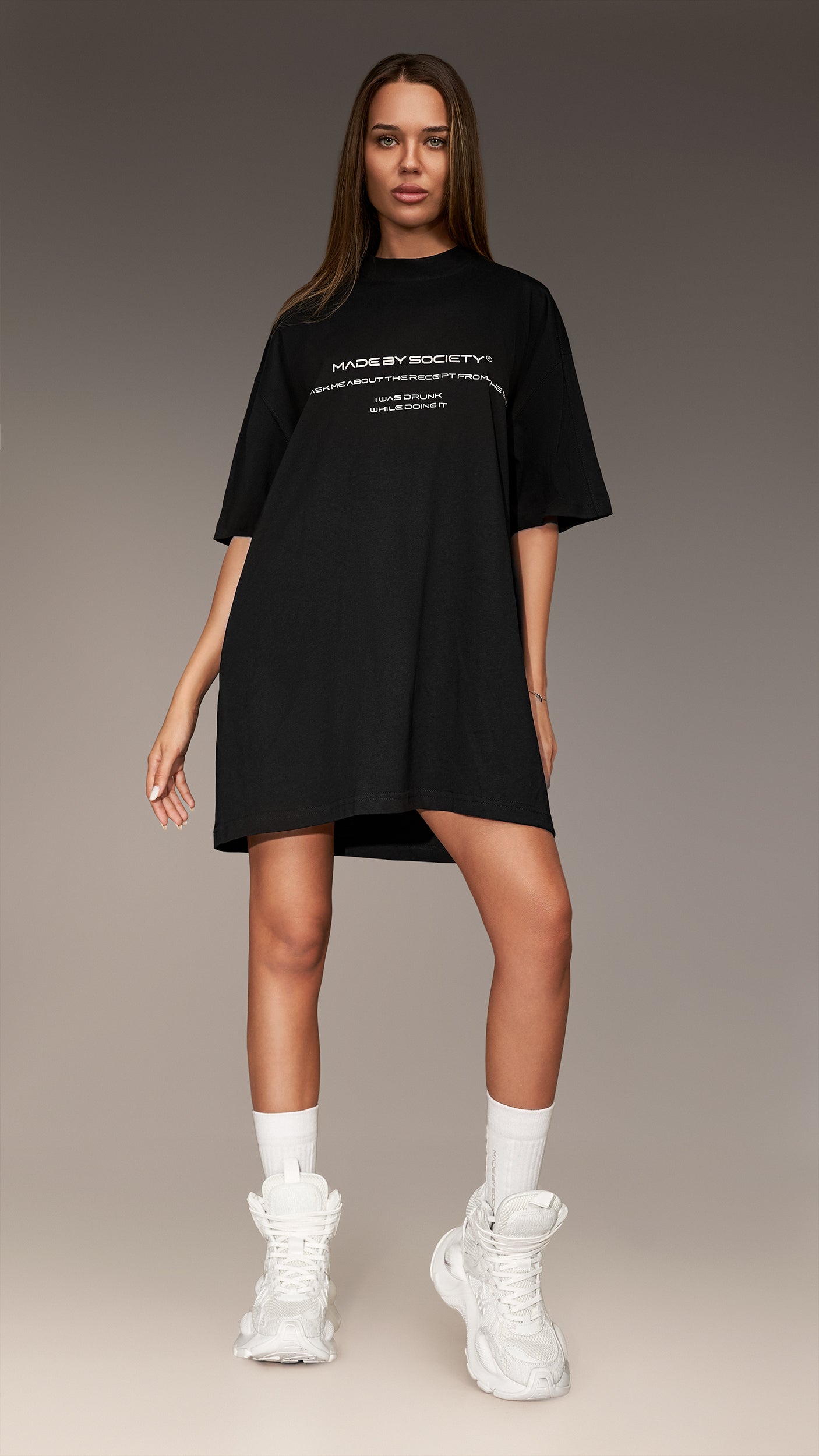 Tricou Oversized "Lifestyle Receipt" - T25853