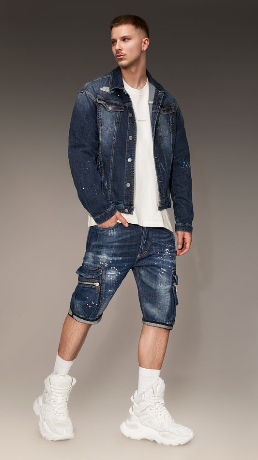 Denim Bermuda Shorts - P13199