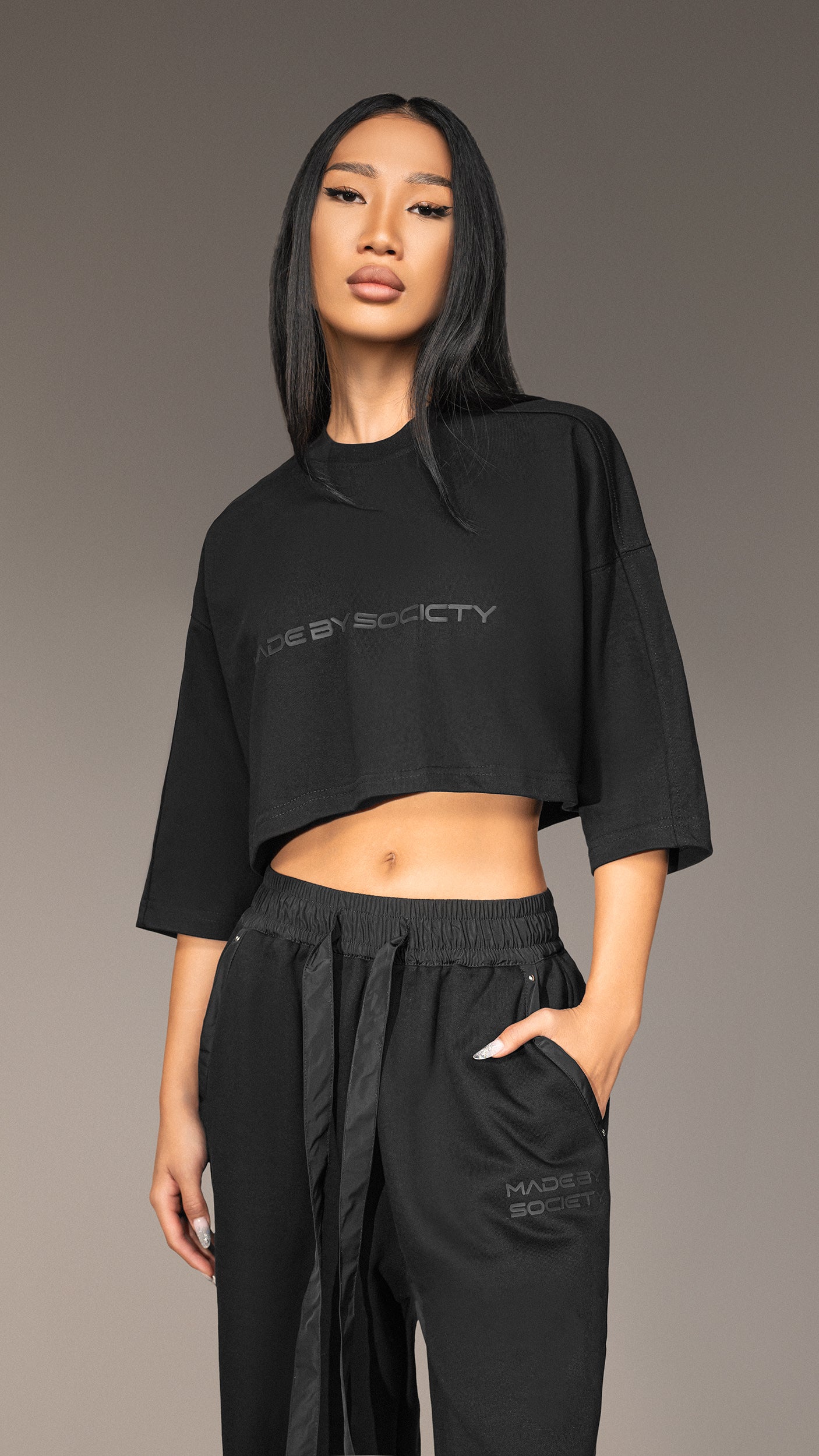 Tricou Crop Made By Society - T25800