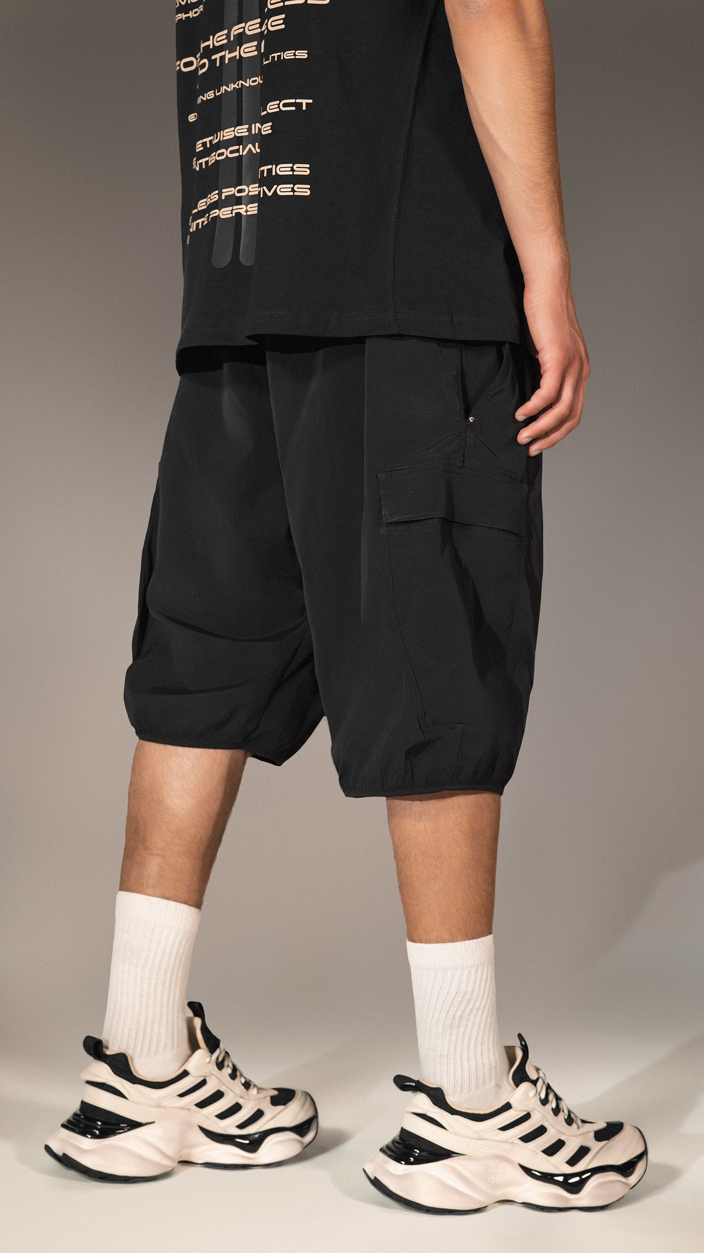 Cargo Bermuda Shorts "Made by Society" - B15608