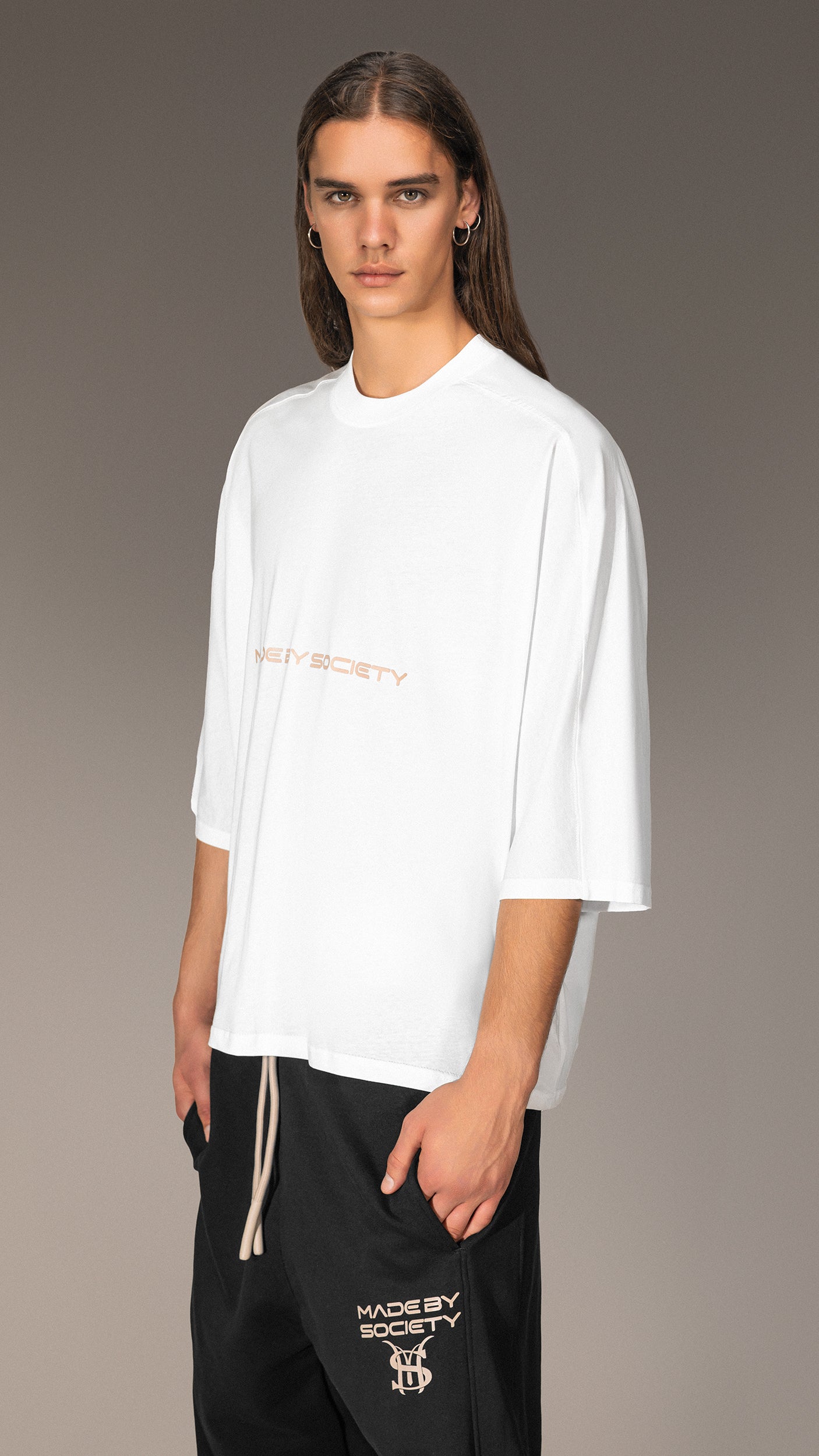 Oversized T-shirt "Made By Society" - T15654