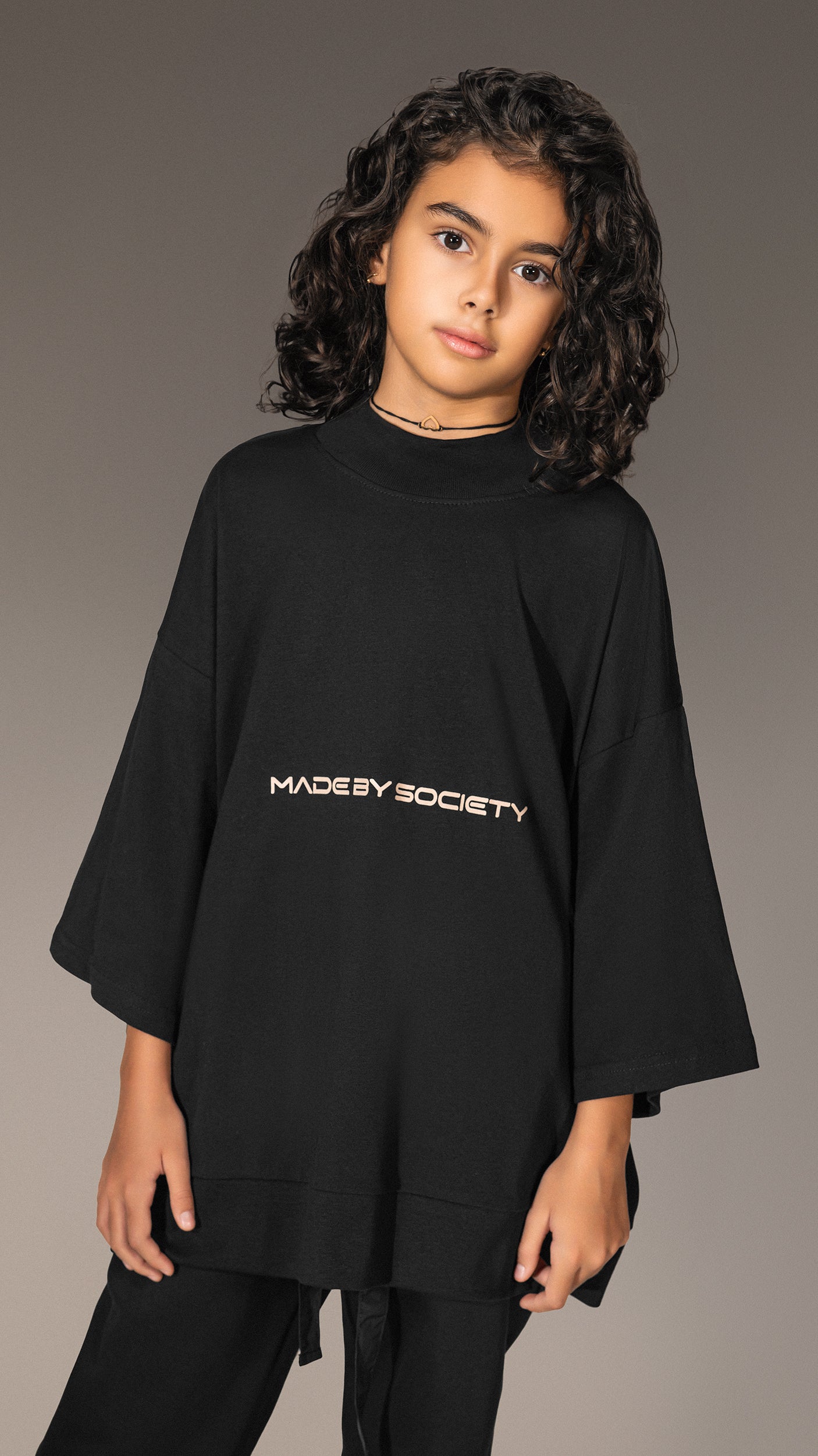 Oversized T-shirt "Made by Society" - T35639